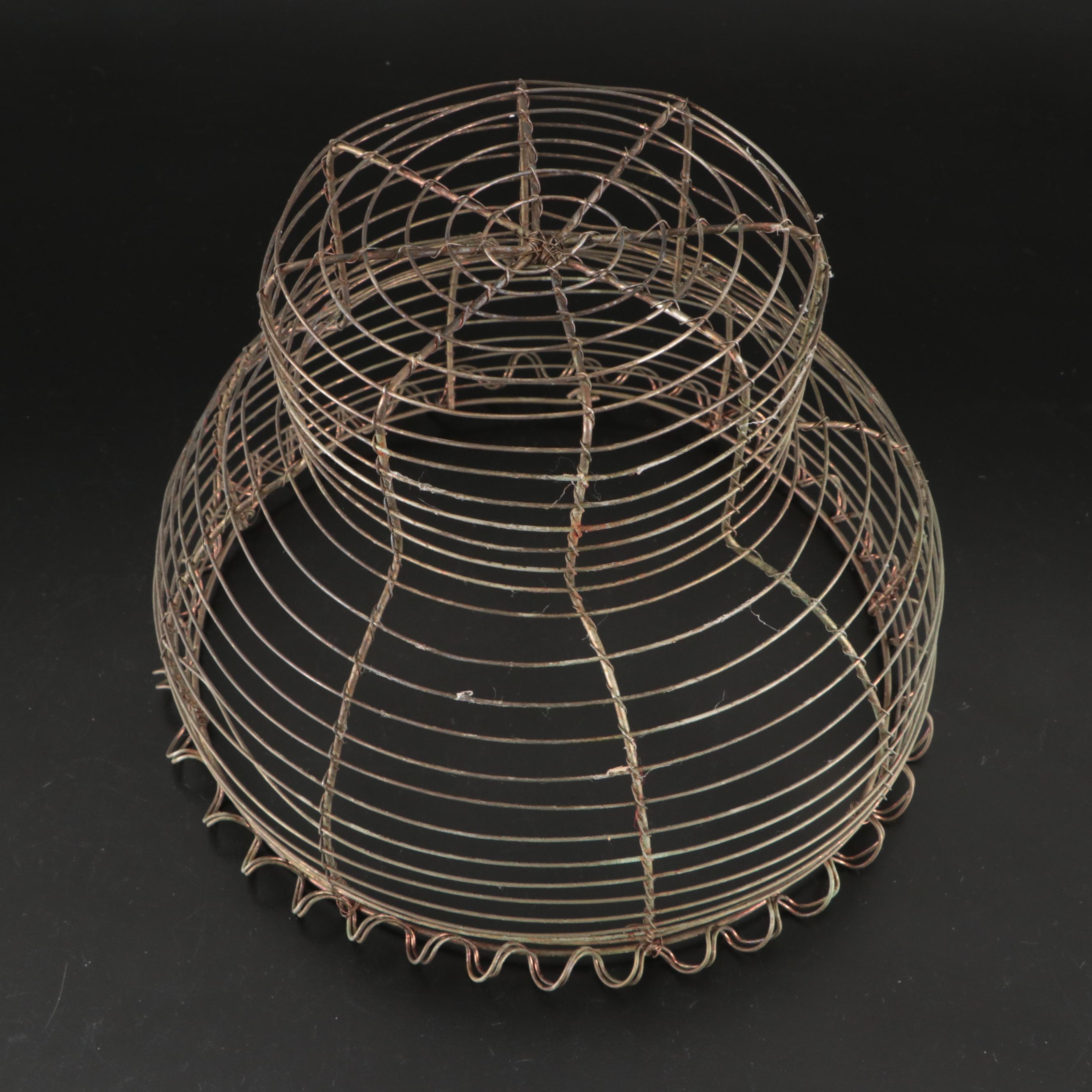 8 Qt Ceramic Dough Bowl with Galvanized Steel Canisters and Wire Basket