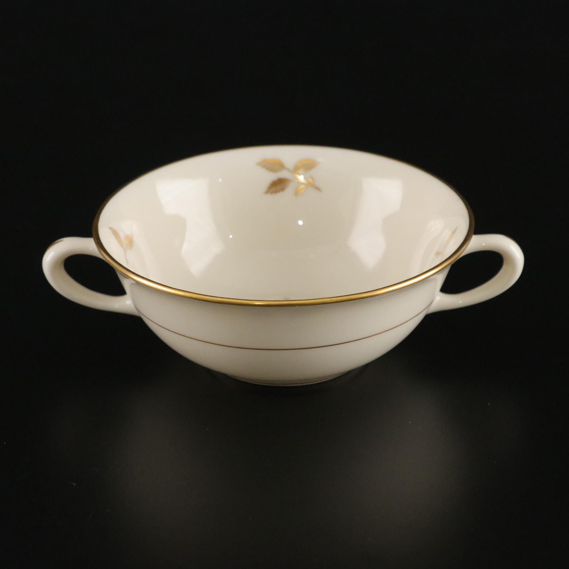 Lenox "Rhodora" Dinnerware Including Plates, Teacups and Saucers