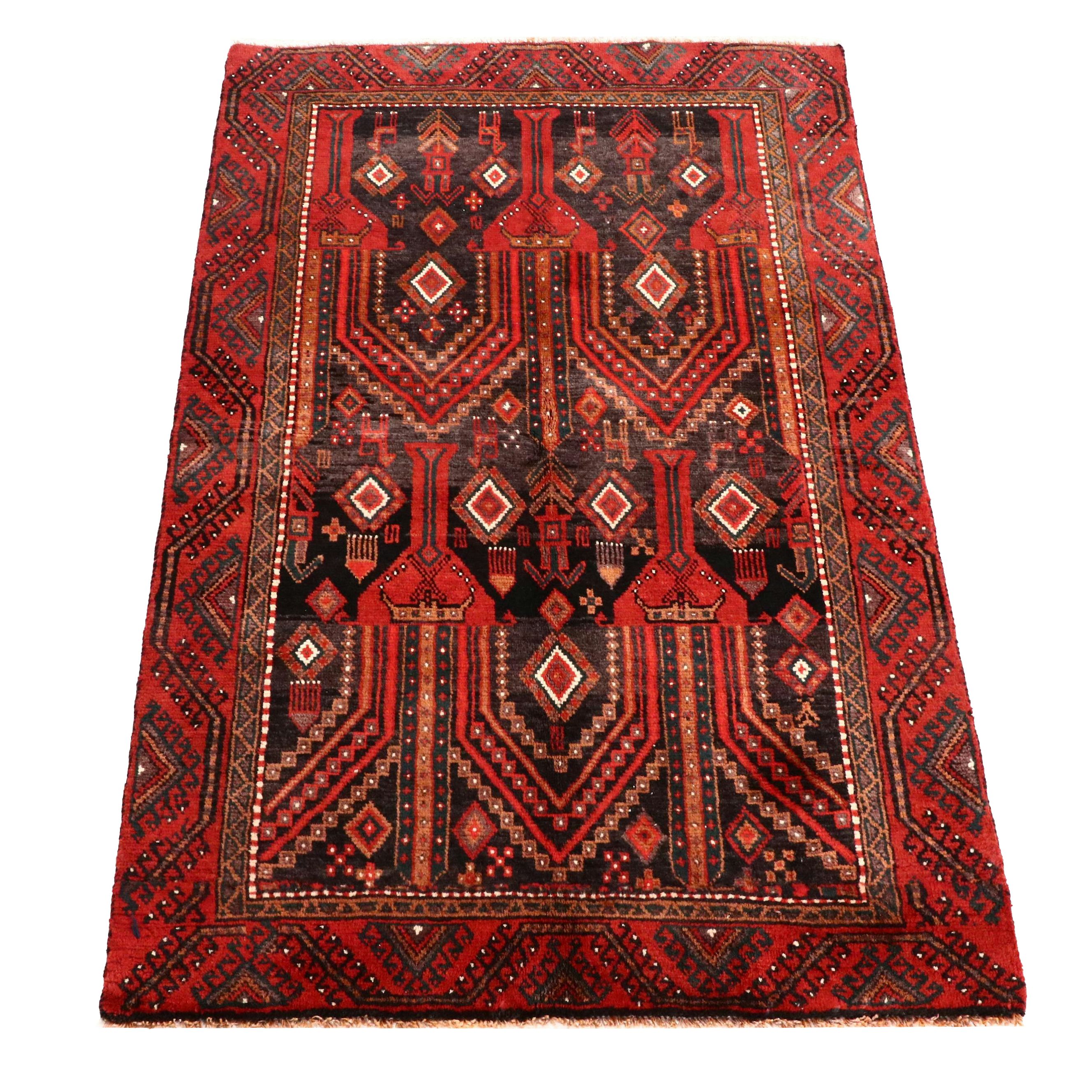 3'9 x 6' Hand-Knotted Northwest Persian Area Rug