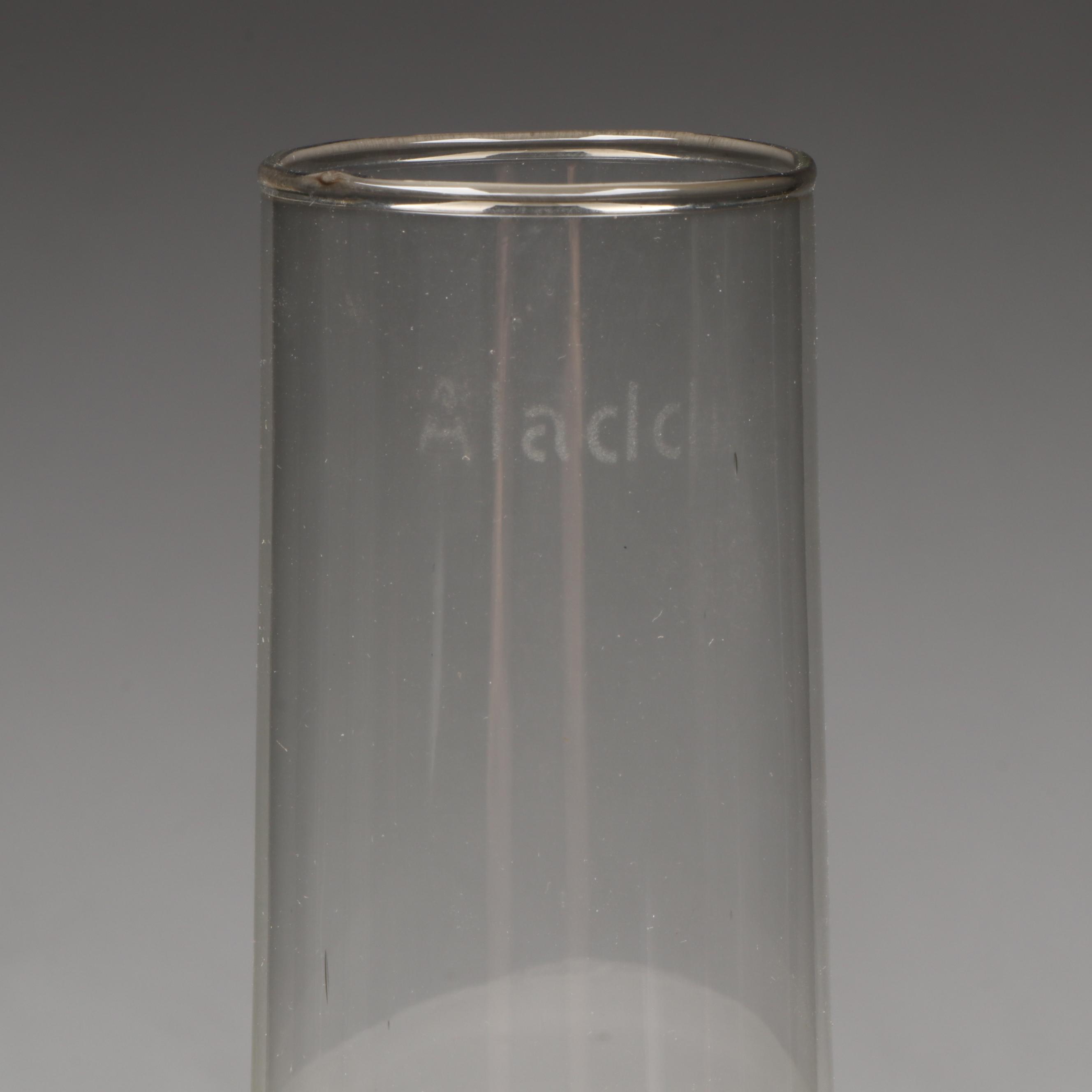 Polished Metal Aladdin Model 12 Oil Parlor Lamp, Adapted Mid-20th Century