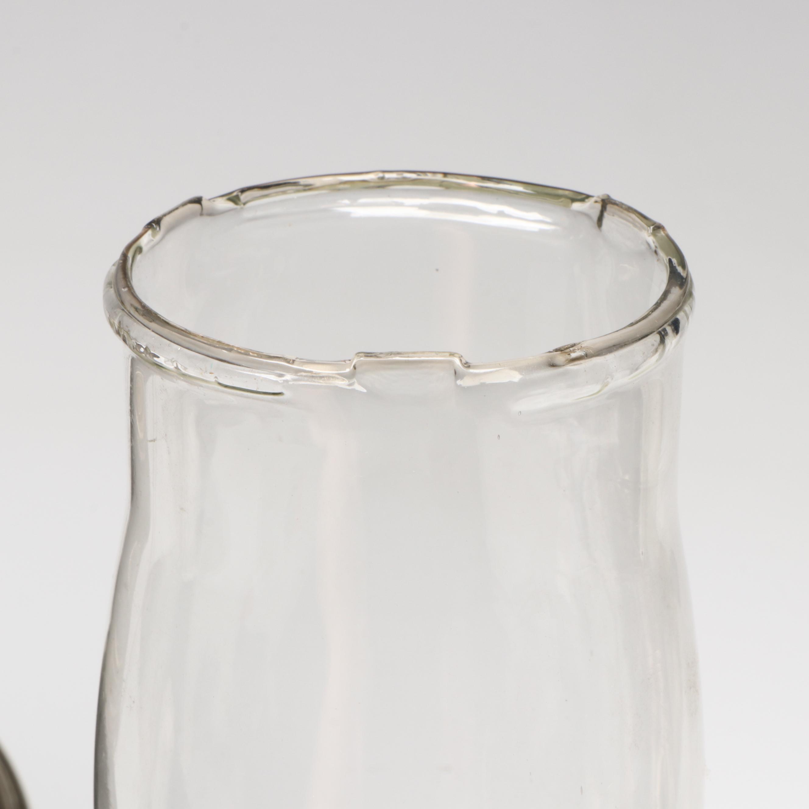 Polished Metal Aladdin Model 12 Oil Parlor Lamp, Adapted Mid-20th Century