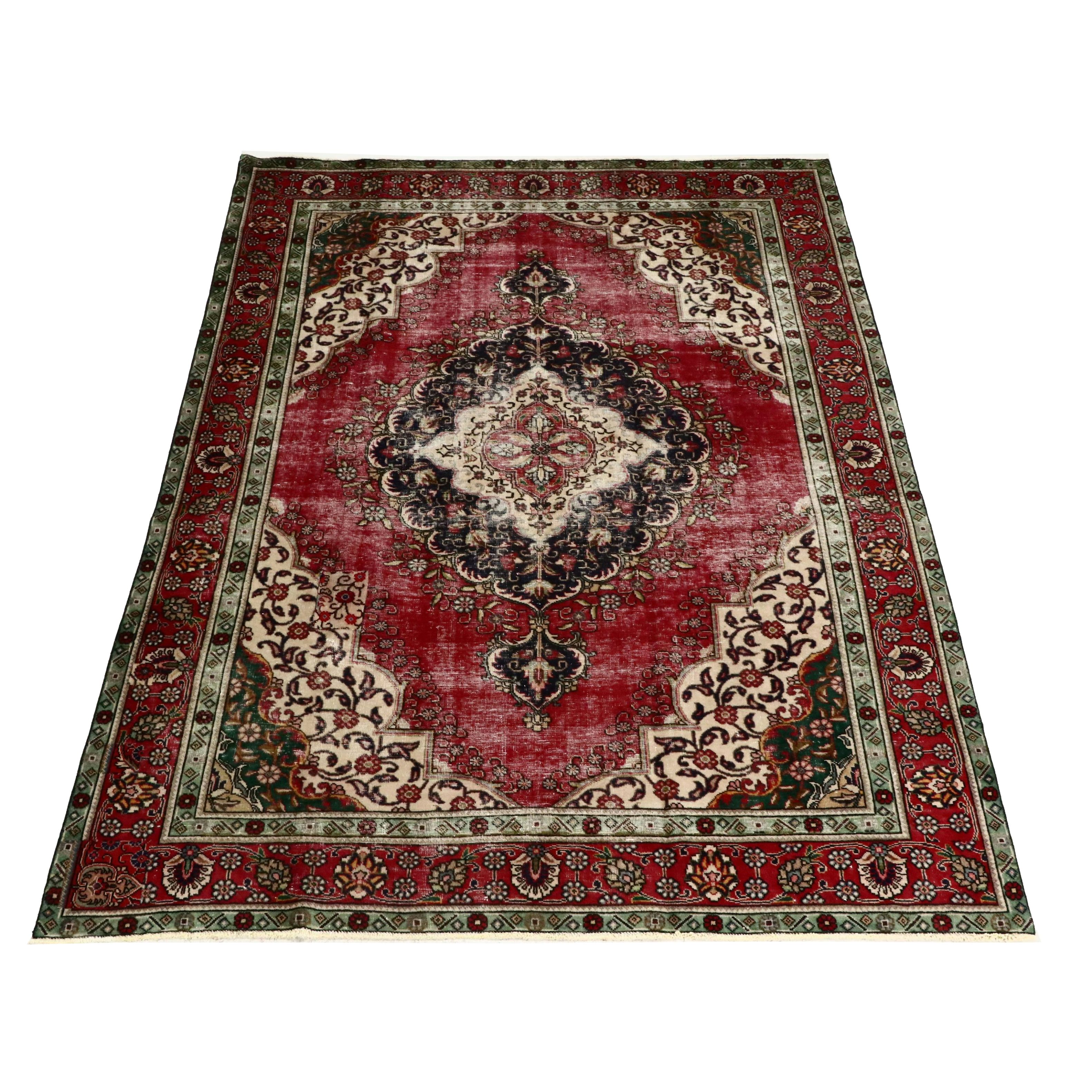 8'4 x 11'6 Hand-Knotted Persian Tabriz Area Rug