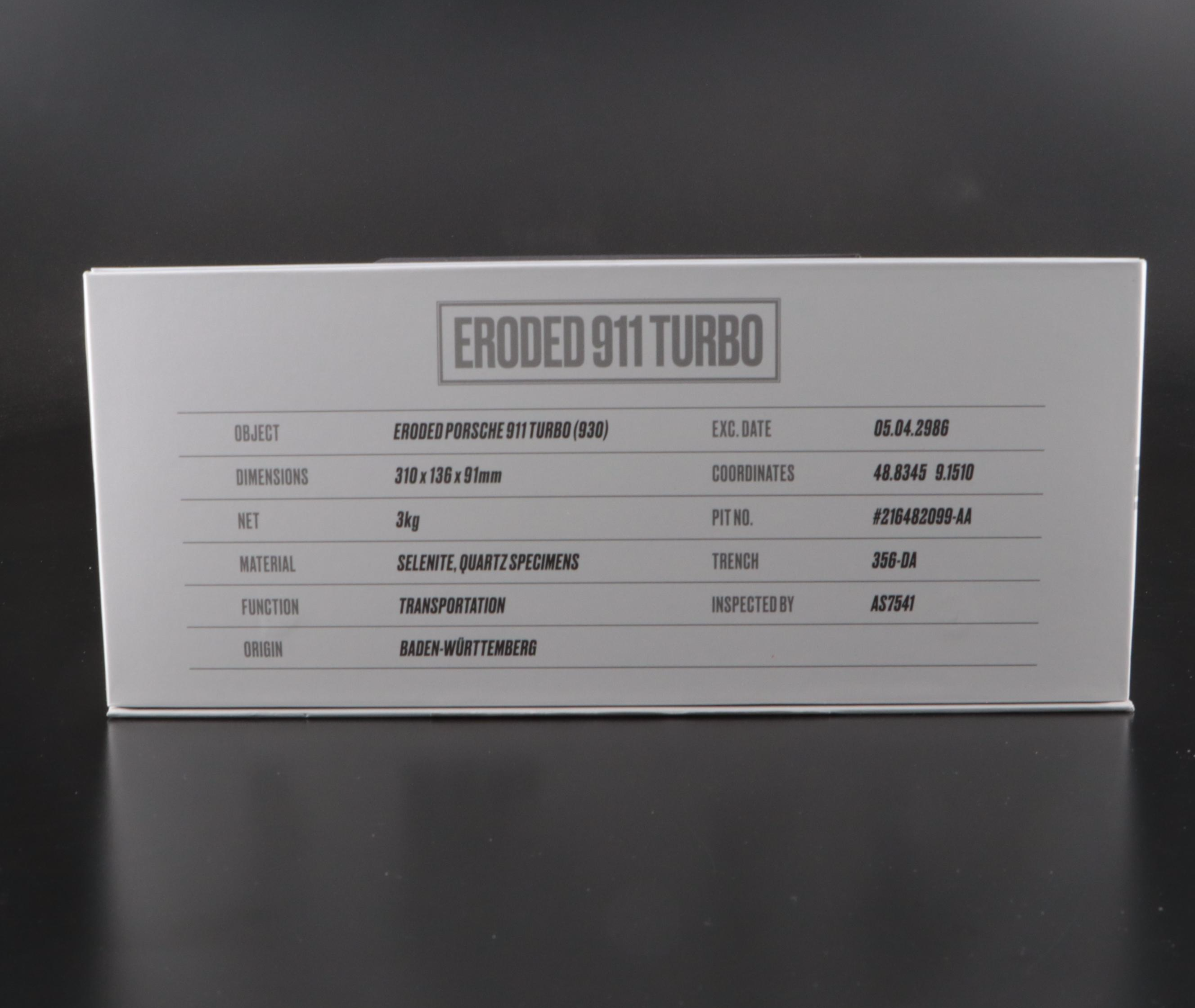 Daniel Arsham Studio "Eroded 911 Turbo 1986 Porsche" Model