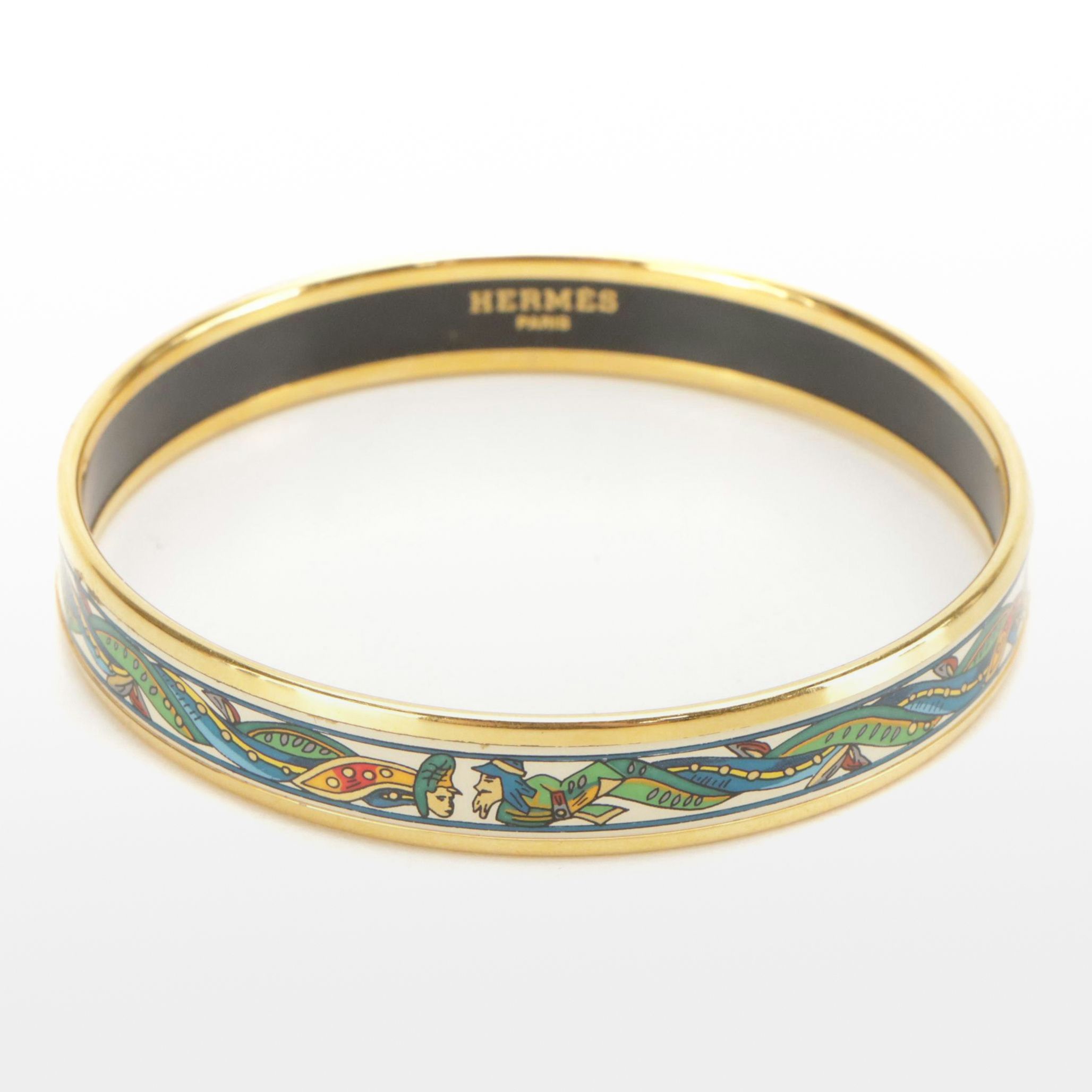 Hermès Narrow Multi Color Enamel Bangle
