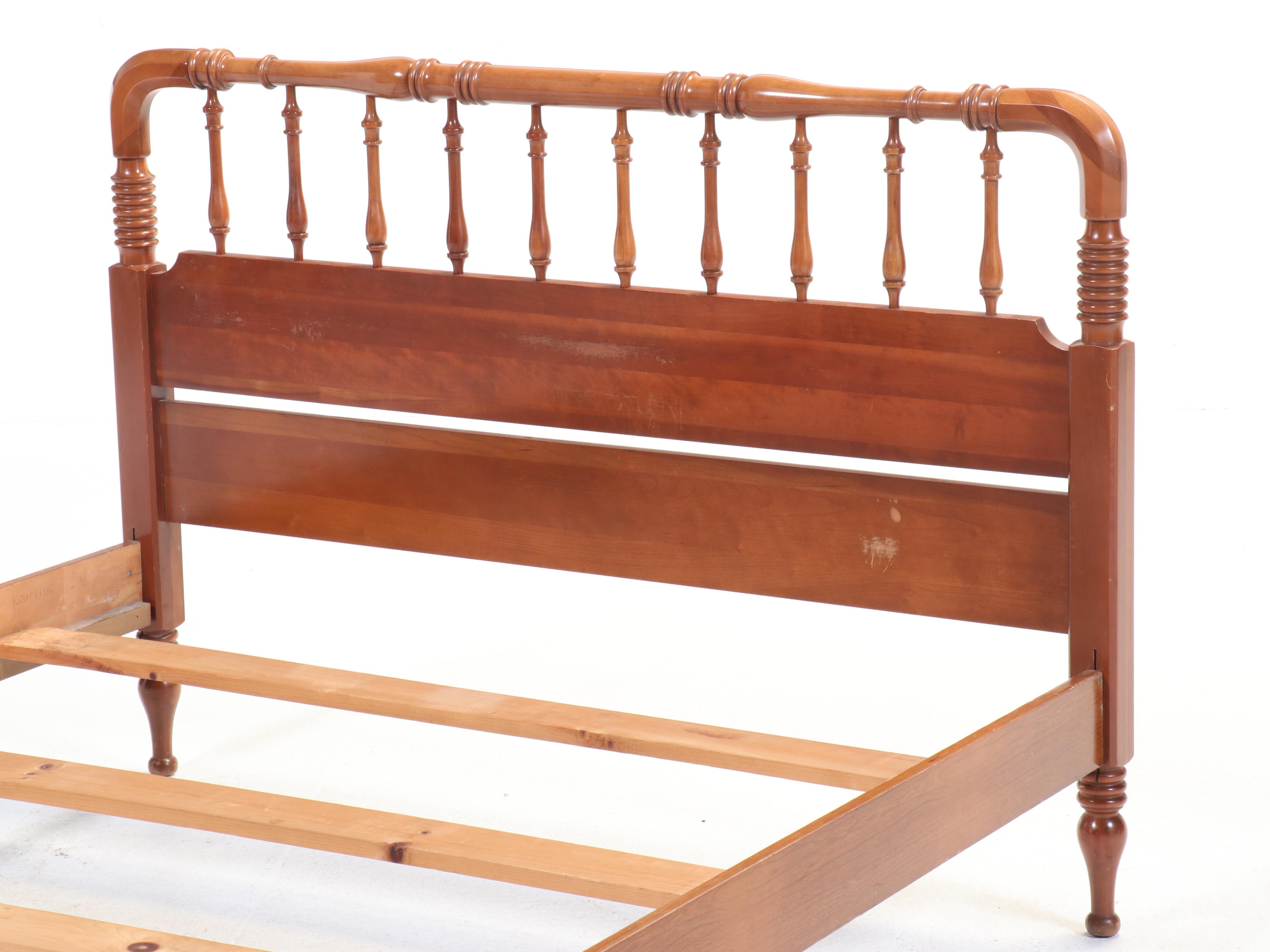 Empire Furniture Corp. Colonial Style Cherrywood Full Size Bed Frame