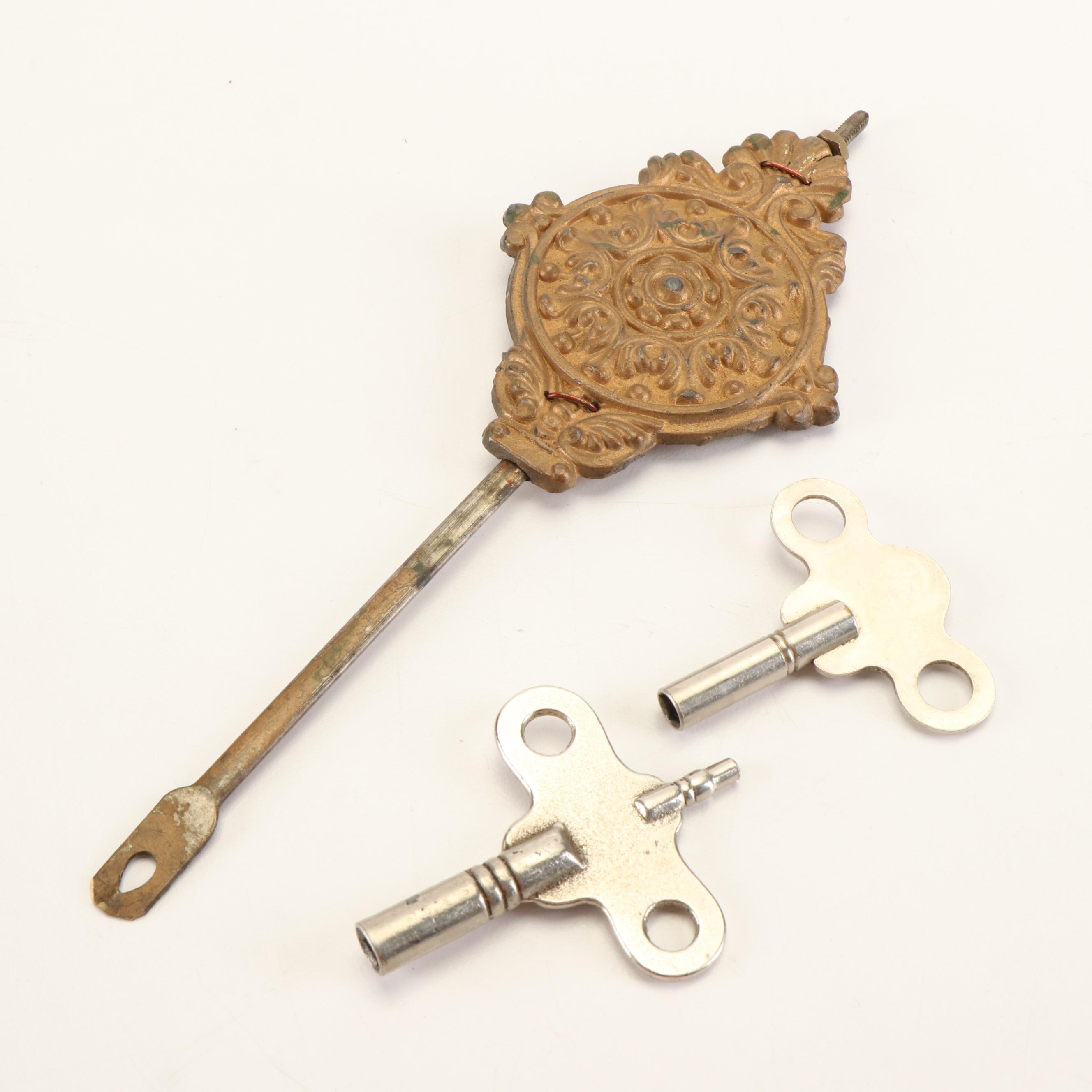 Ingrahm Victorian Pressed Oak Kitchen Clock, Late 19th/ Early 20th Century