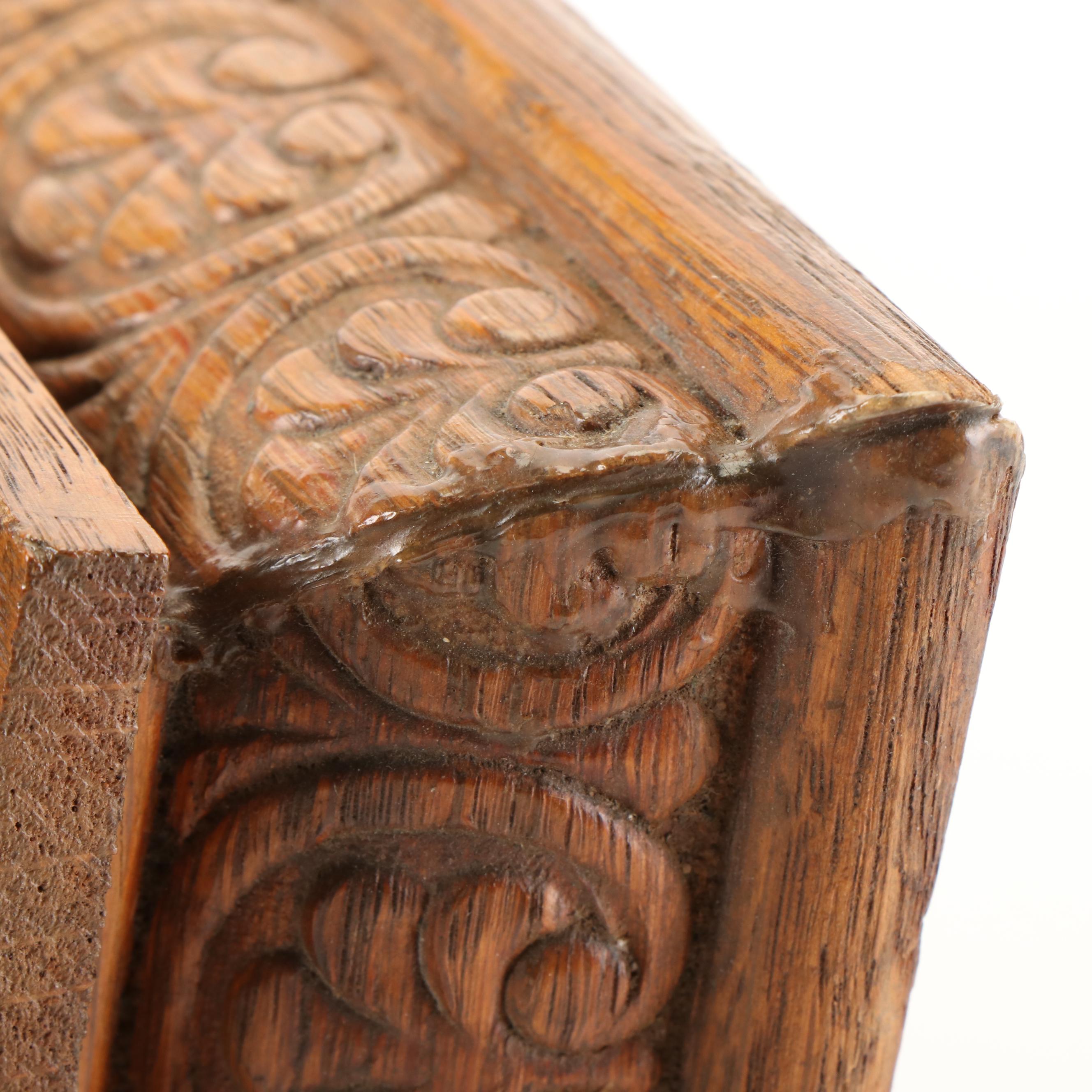 Ingrahm Victorian Pressed Oak Kitchen Clock, Late 19th/ Early 20th Century