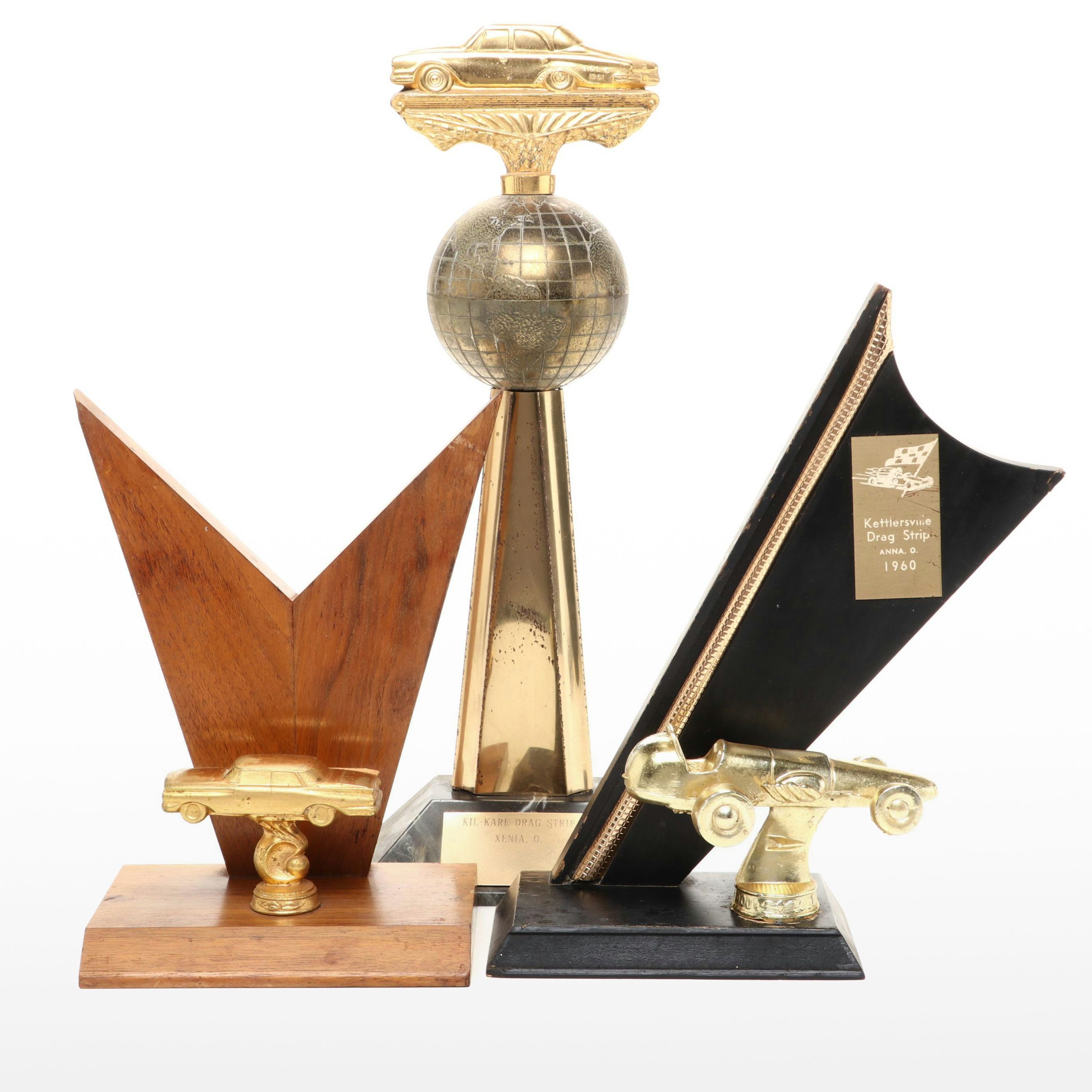 Amateur Drag Racing Trophies, Mid-20th Century