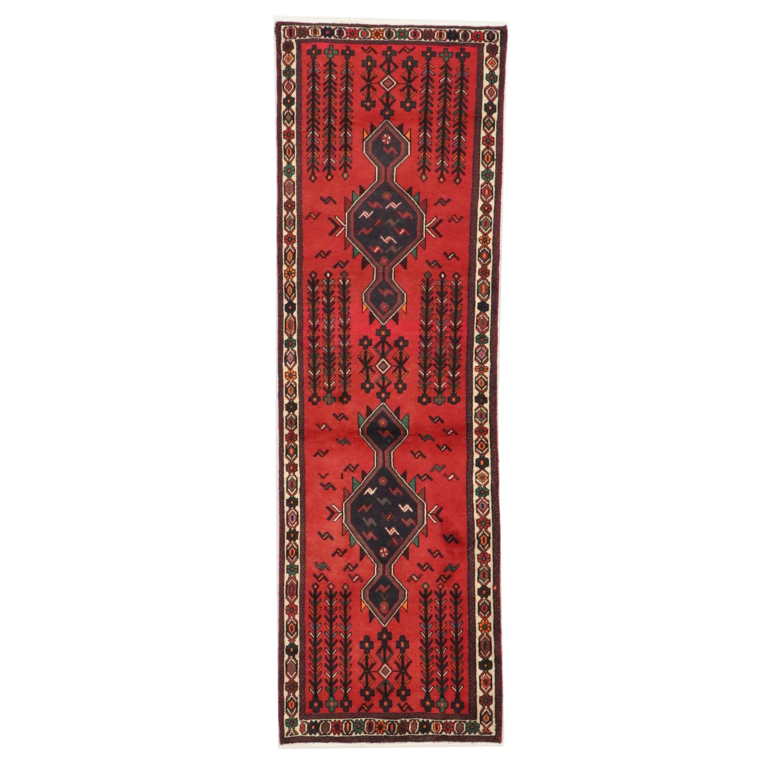 2'8 x 8'5 Hand-Knotted Persian Baluch Carpet Runner