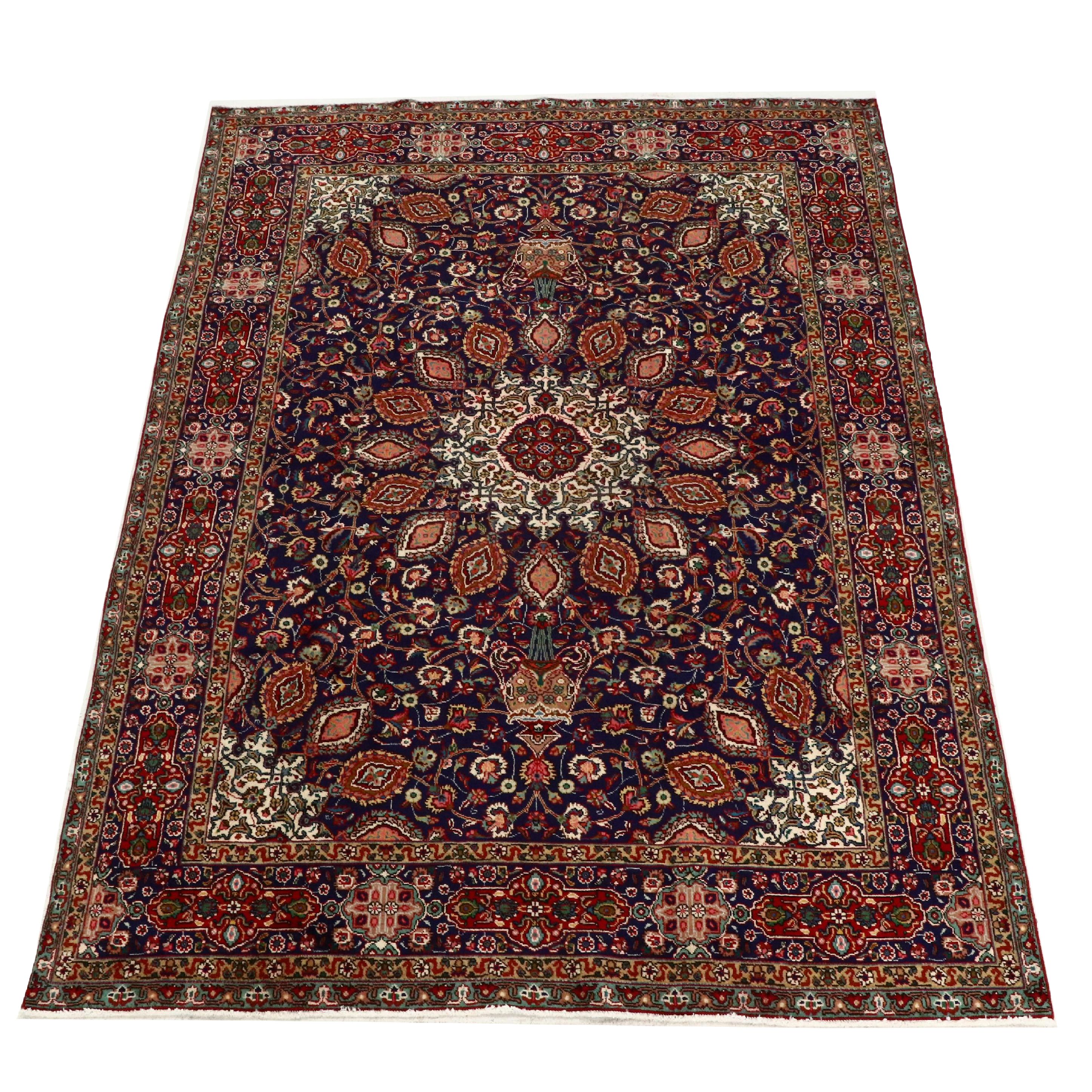 8'2 x 11'2 Hand-Knotted Persian Mashhad Area Rug