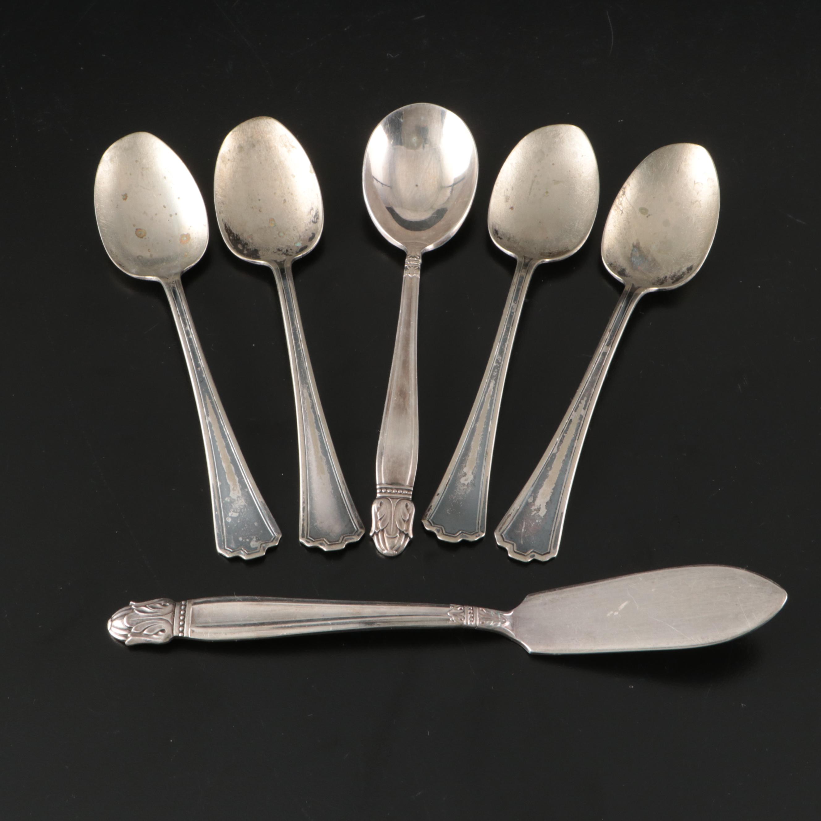 Holmes & Edwards Silver Plate "Danish Princess" and Other Flatware