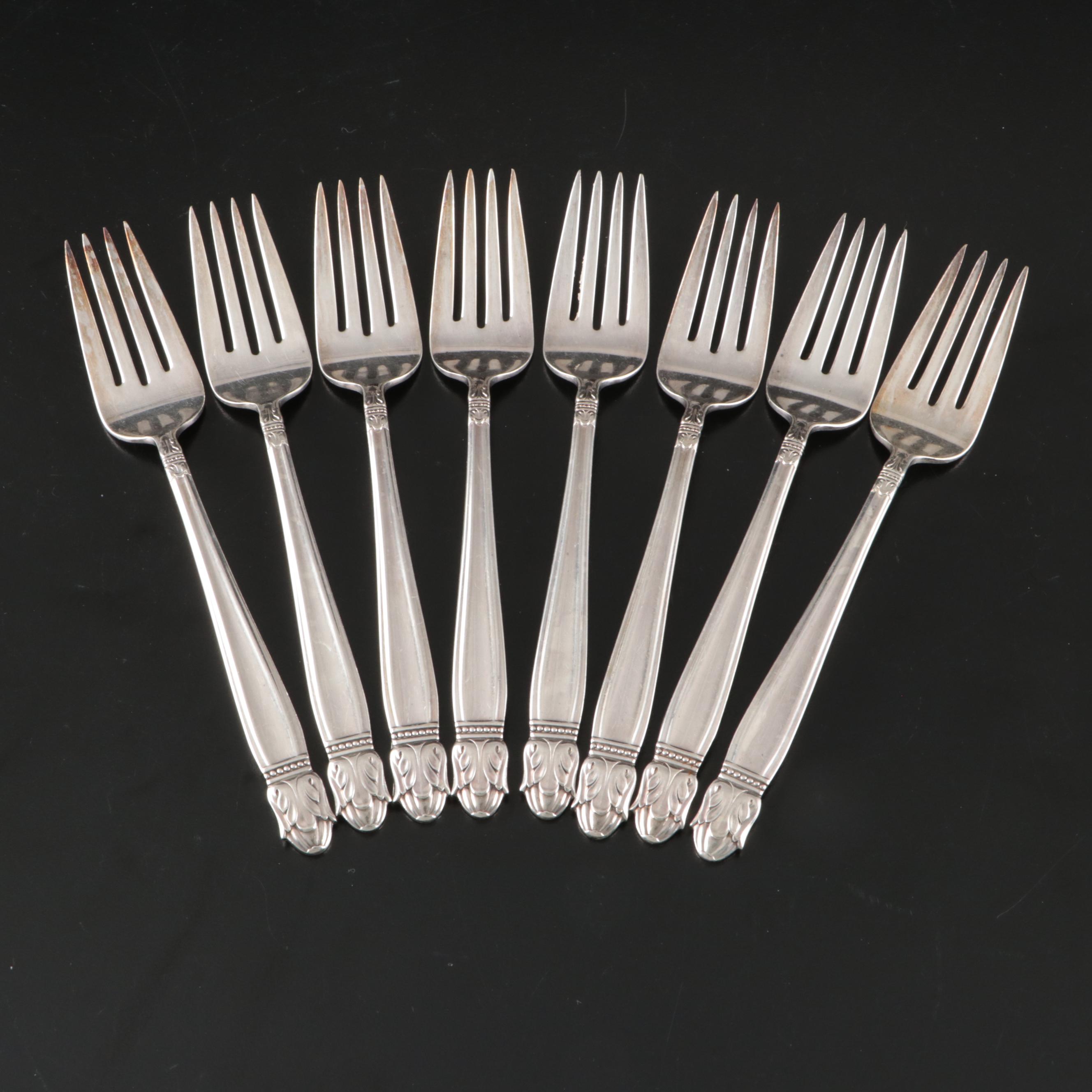 Holmes & Edwards Silver Plate "Danish Princess" and Other Flatware