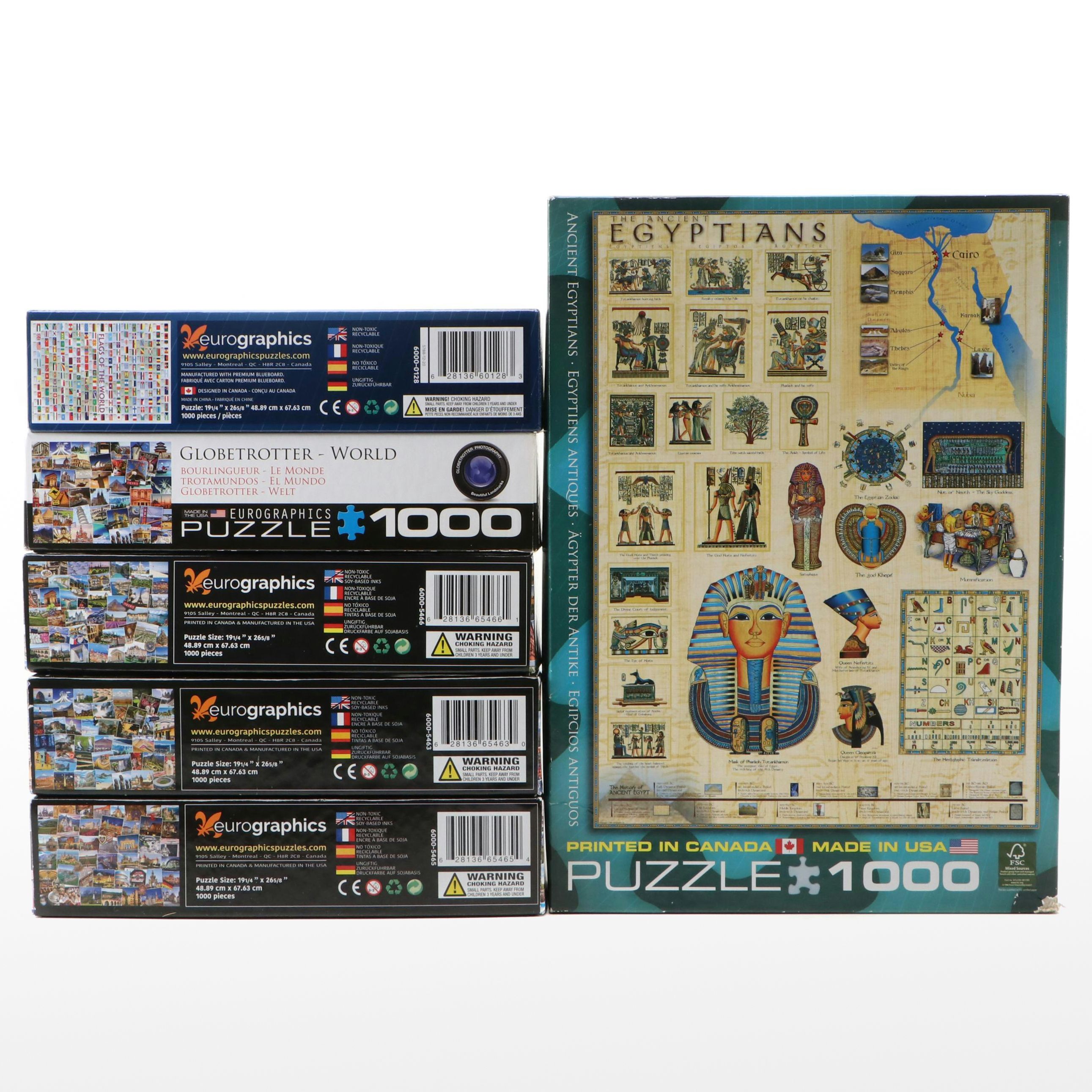 Eurographics "Ancient Egyptians," "Flags of the World," and More Jigsaw Puzzles