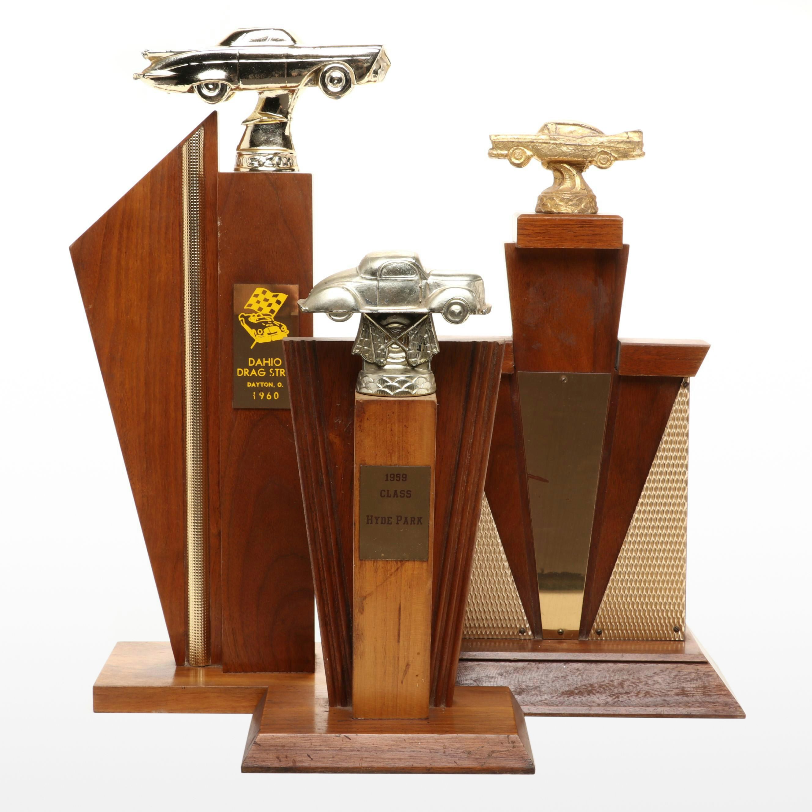 Amateur Drag Racing Trophies, Mid-20th Century