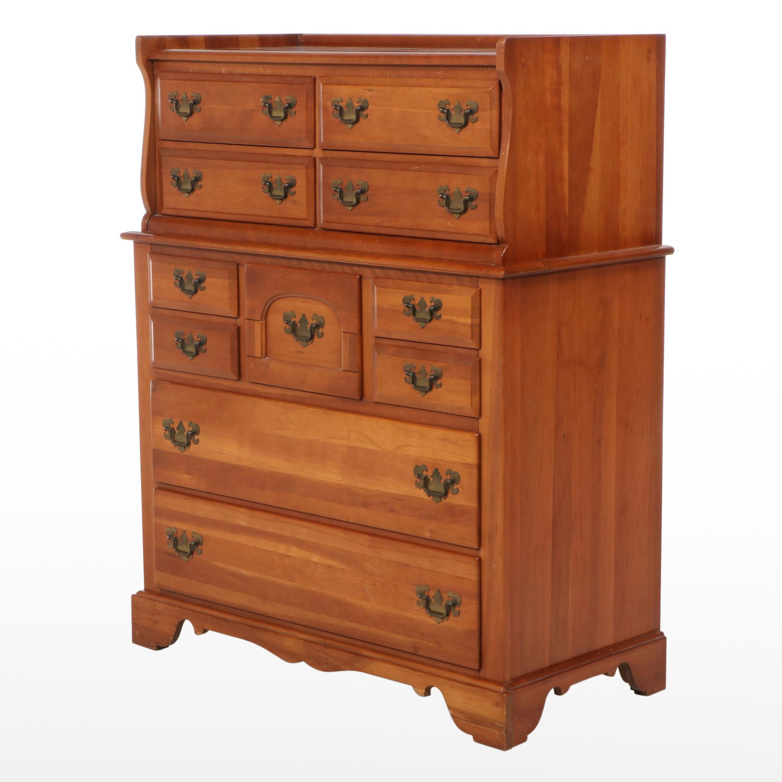 Empire Furniture Corp. Colonial Style Cherrywood Eleven-Drawer Chest
