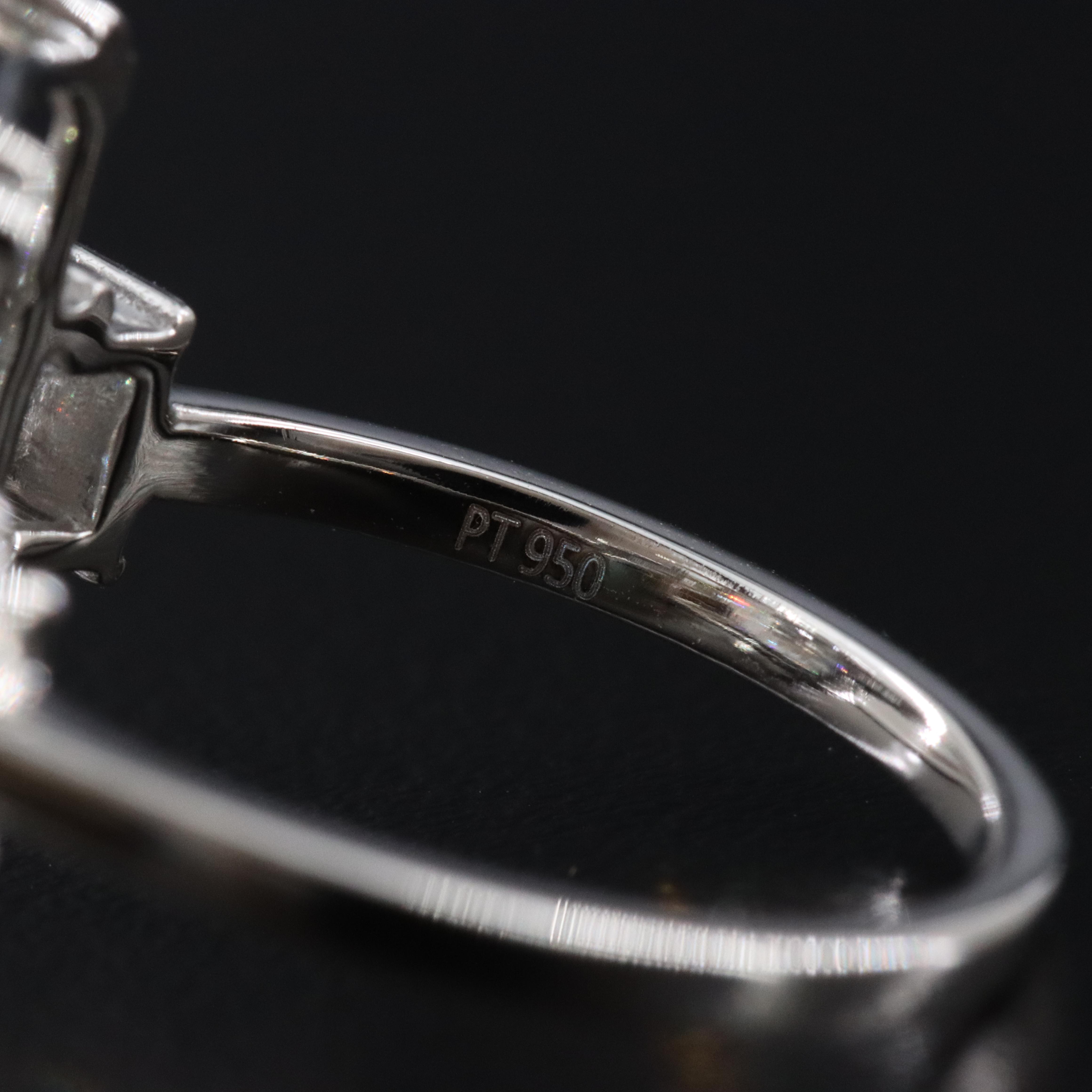 Platinum 11.34 CTW Lab Grown Diamond Ring with IGI Report