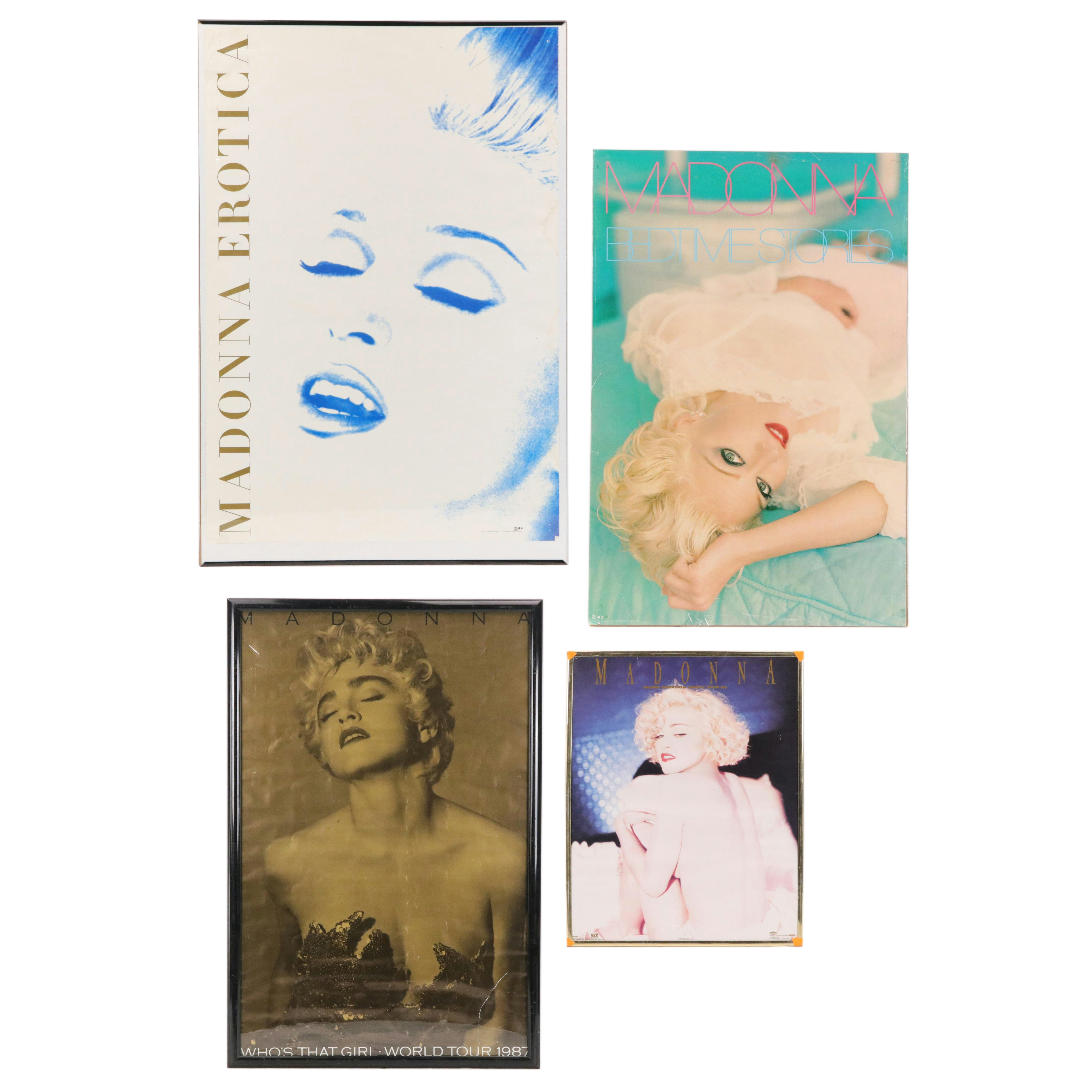 Madonna Concert Posters Including "Madonna - Whose That Girl World Tour 1987"