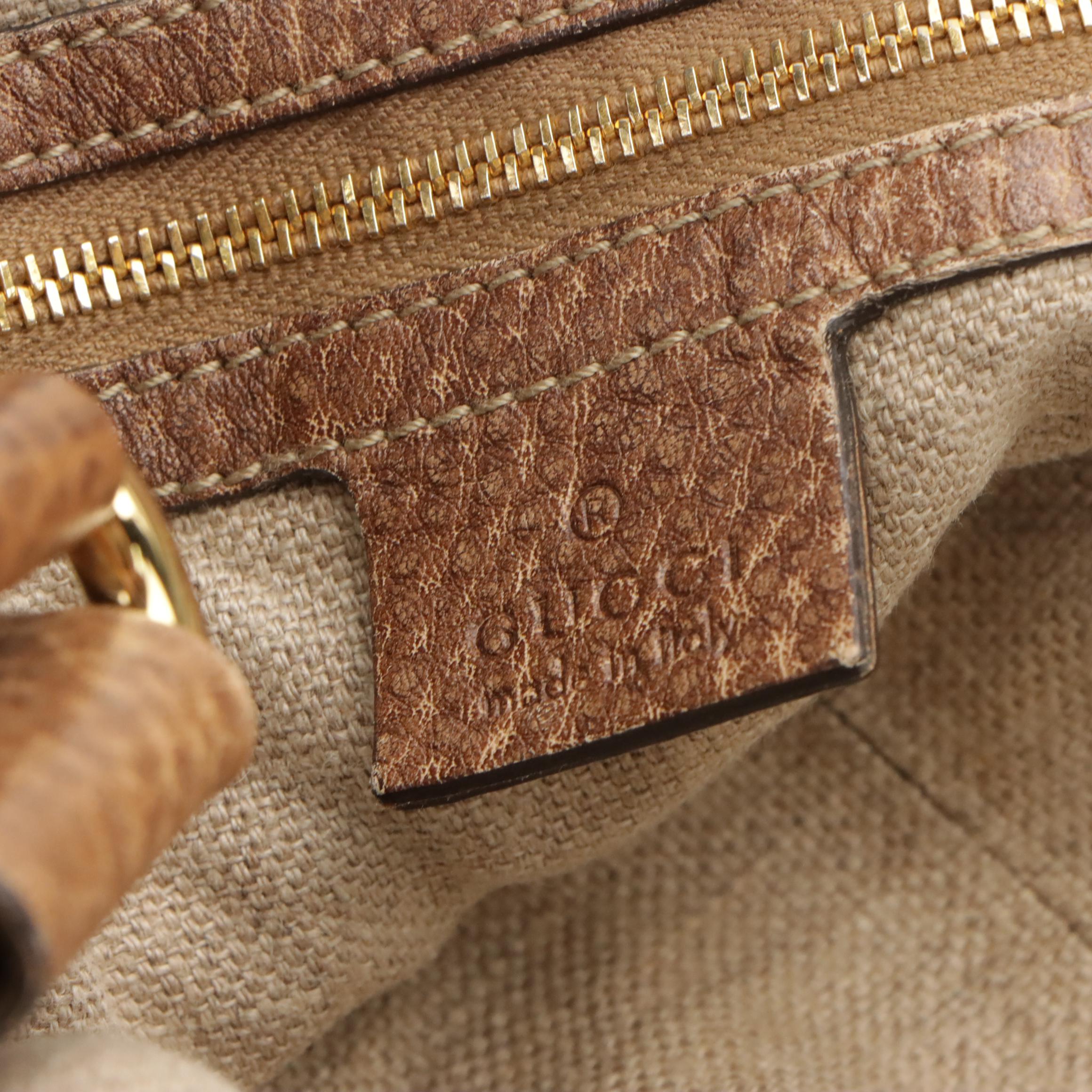 Gucci Charlotte Hobo Bag in Mocha Brown Grained Leather with Braided Accents