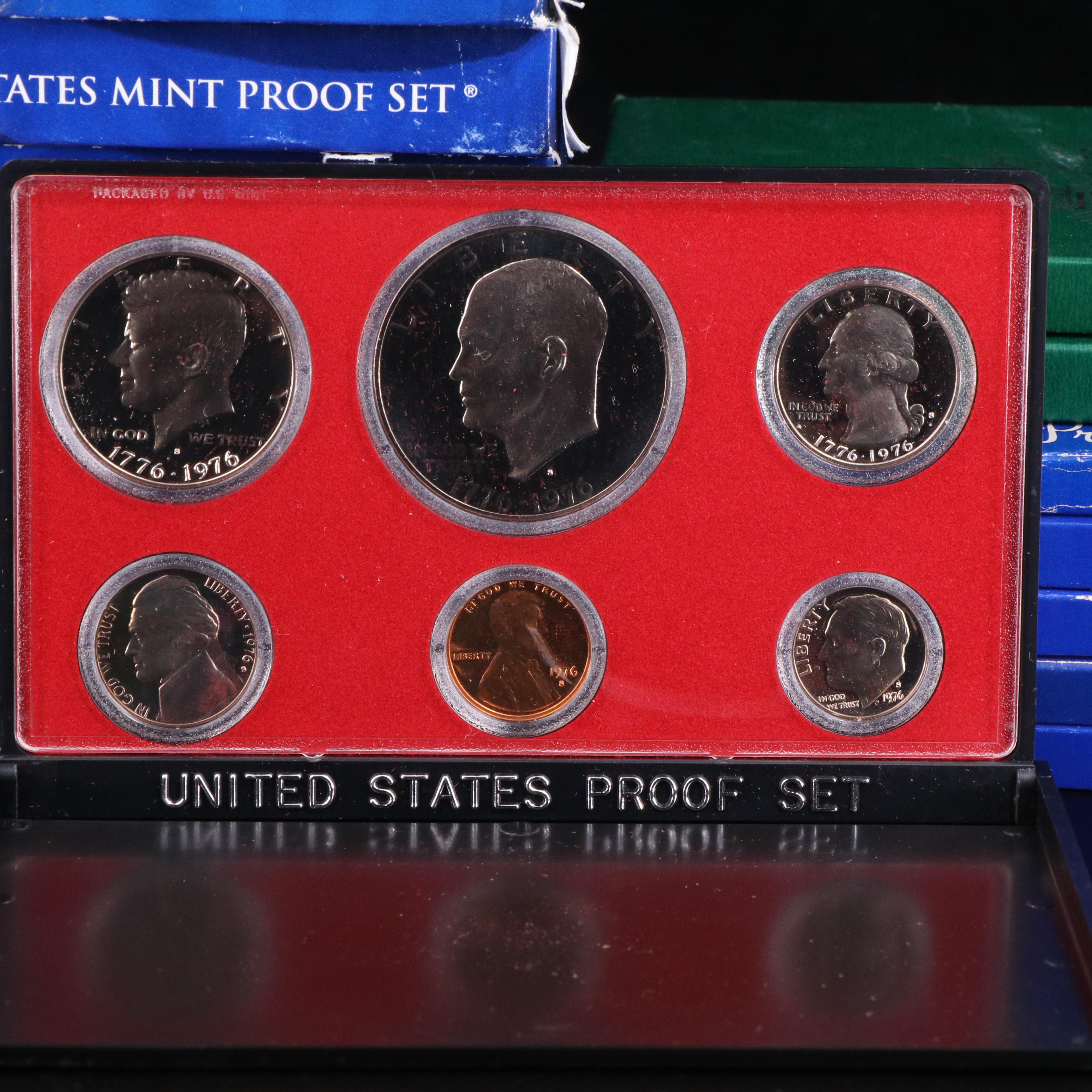 Nineteen Different U.S. Proof Sets
