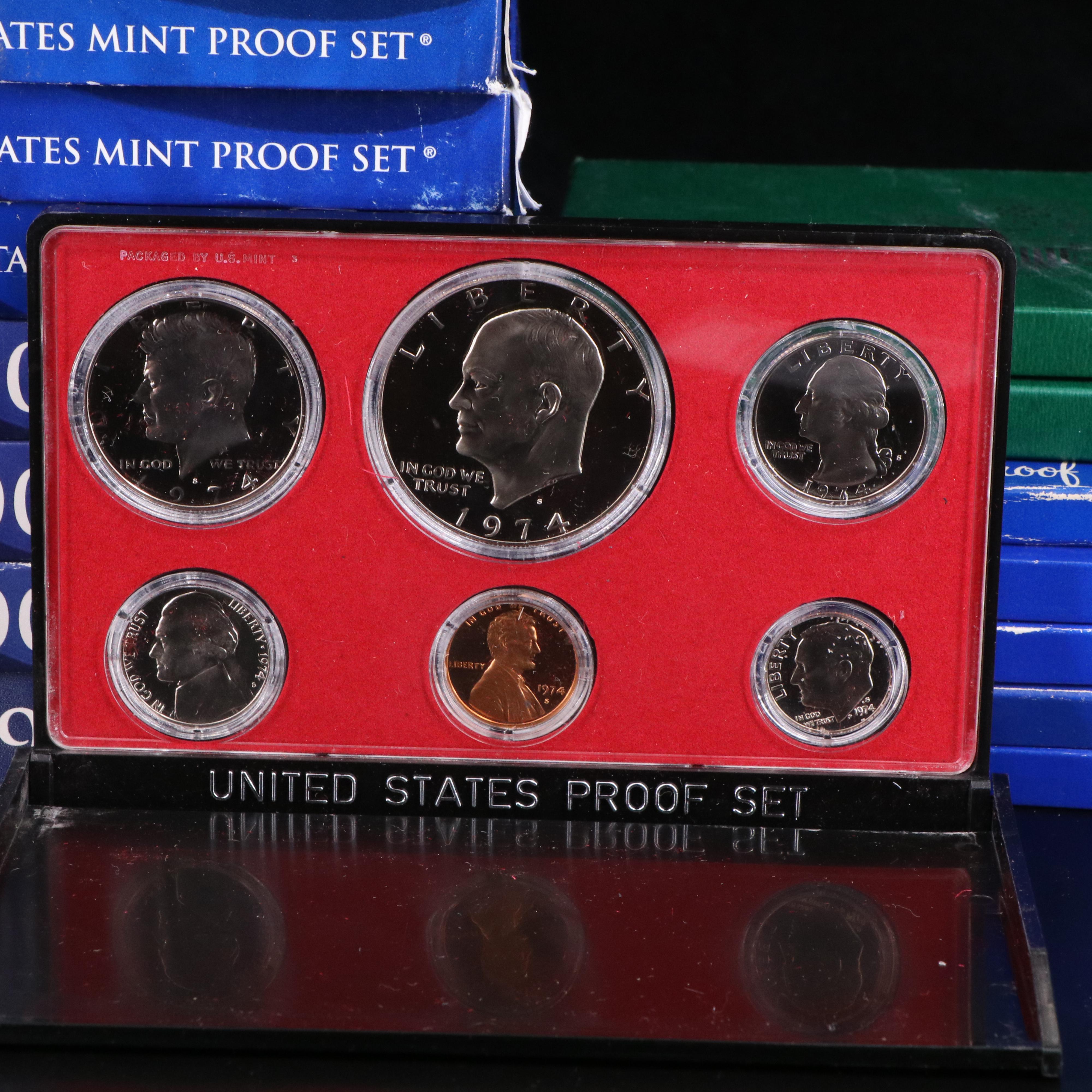 Nineteen Different U.S. Proof Sets