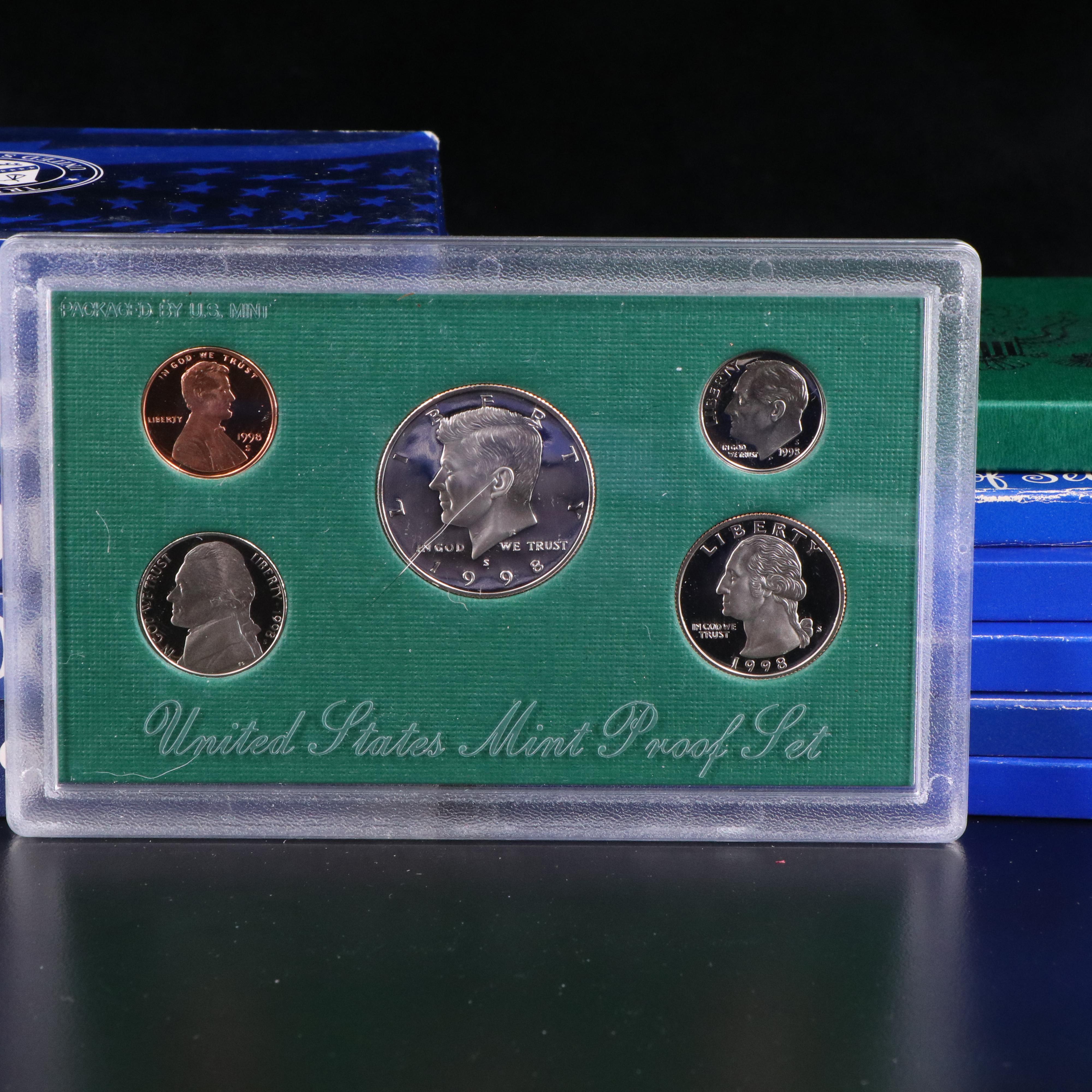 Nineteen Different U.S. Proof Sets