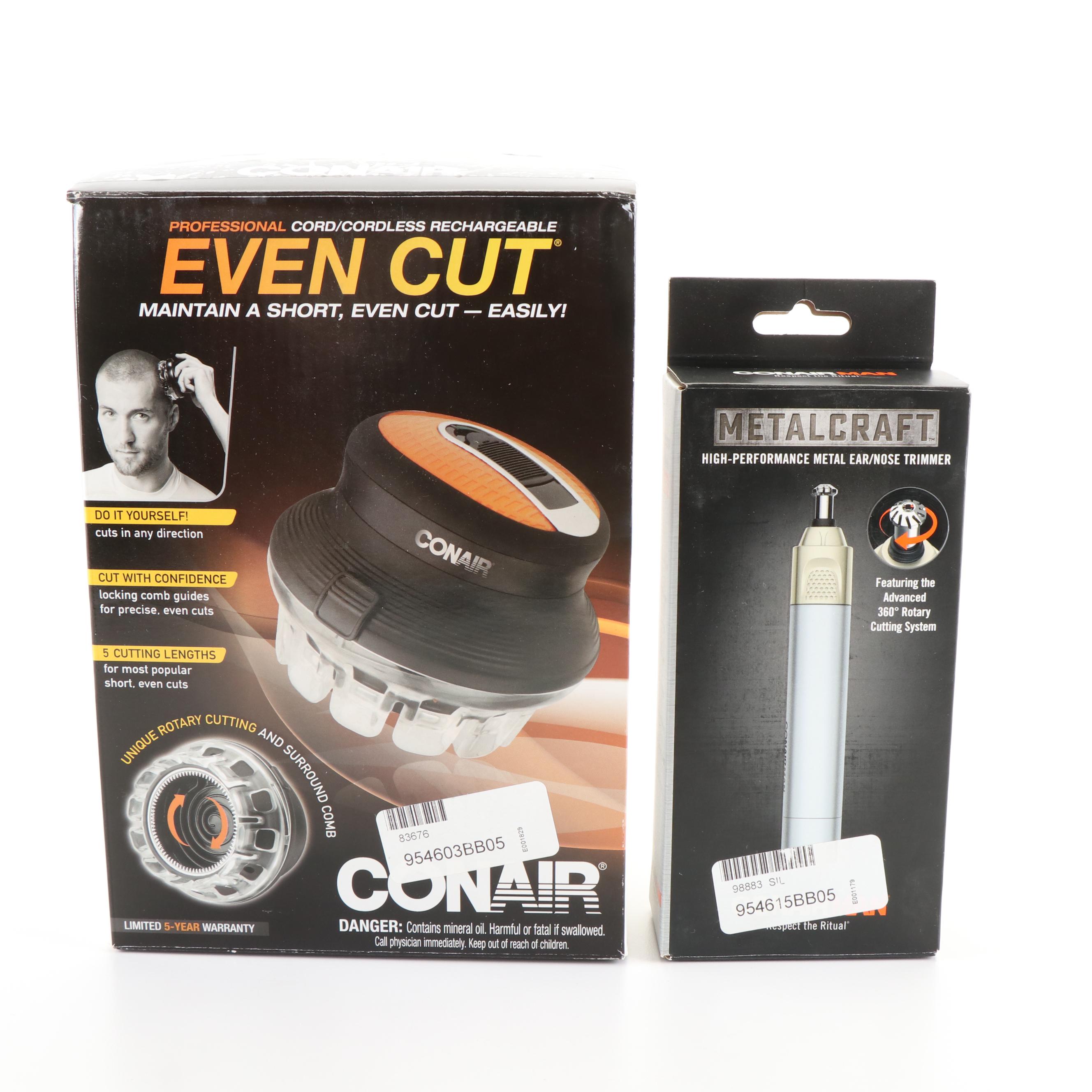 Conair Even Cut Haricut Kit with Conair Man Ear/Nose Trimmer