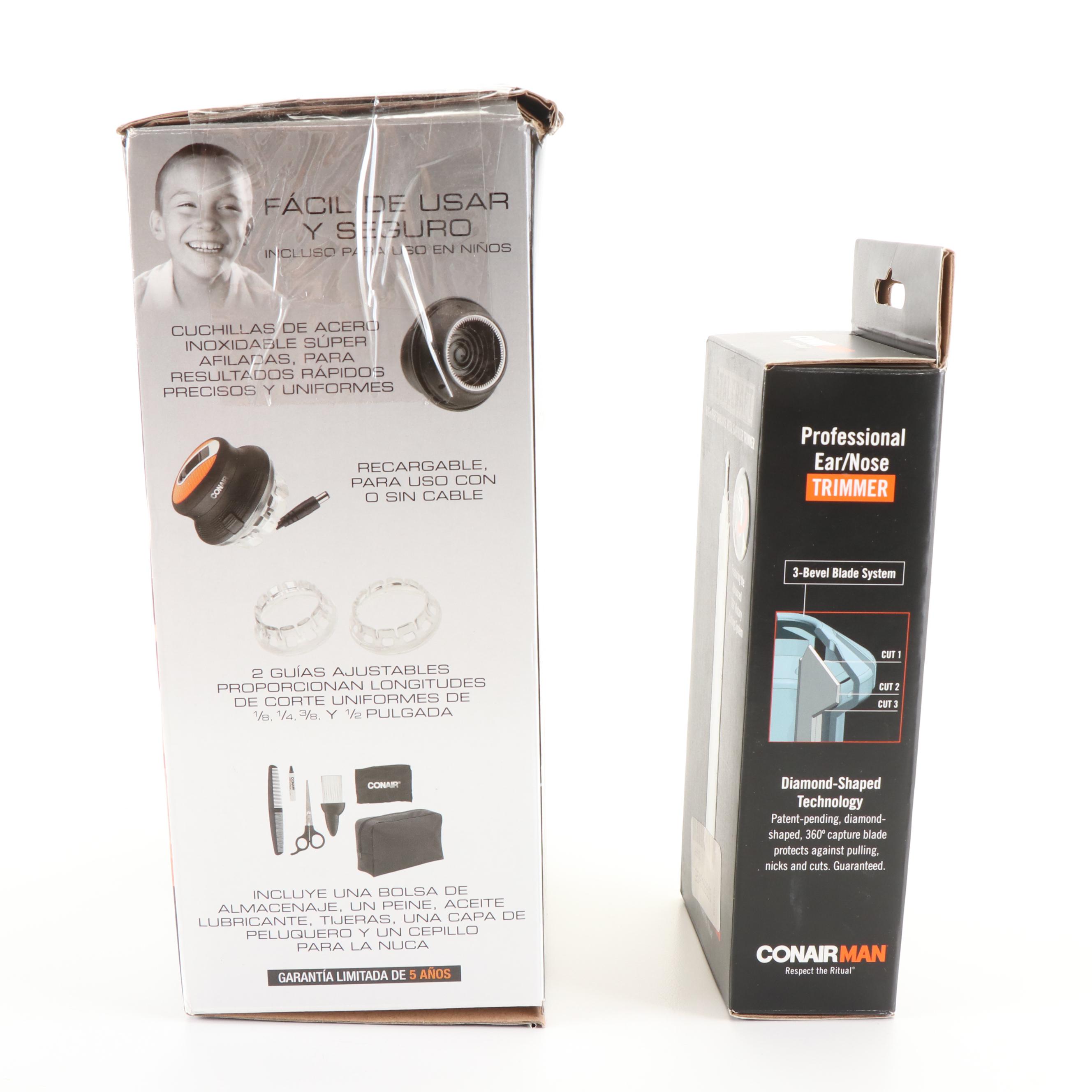 Conair Even Cut Haricut Kit with Conair Man Ear/Nose Trimmer