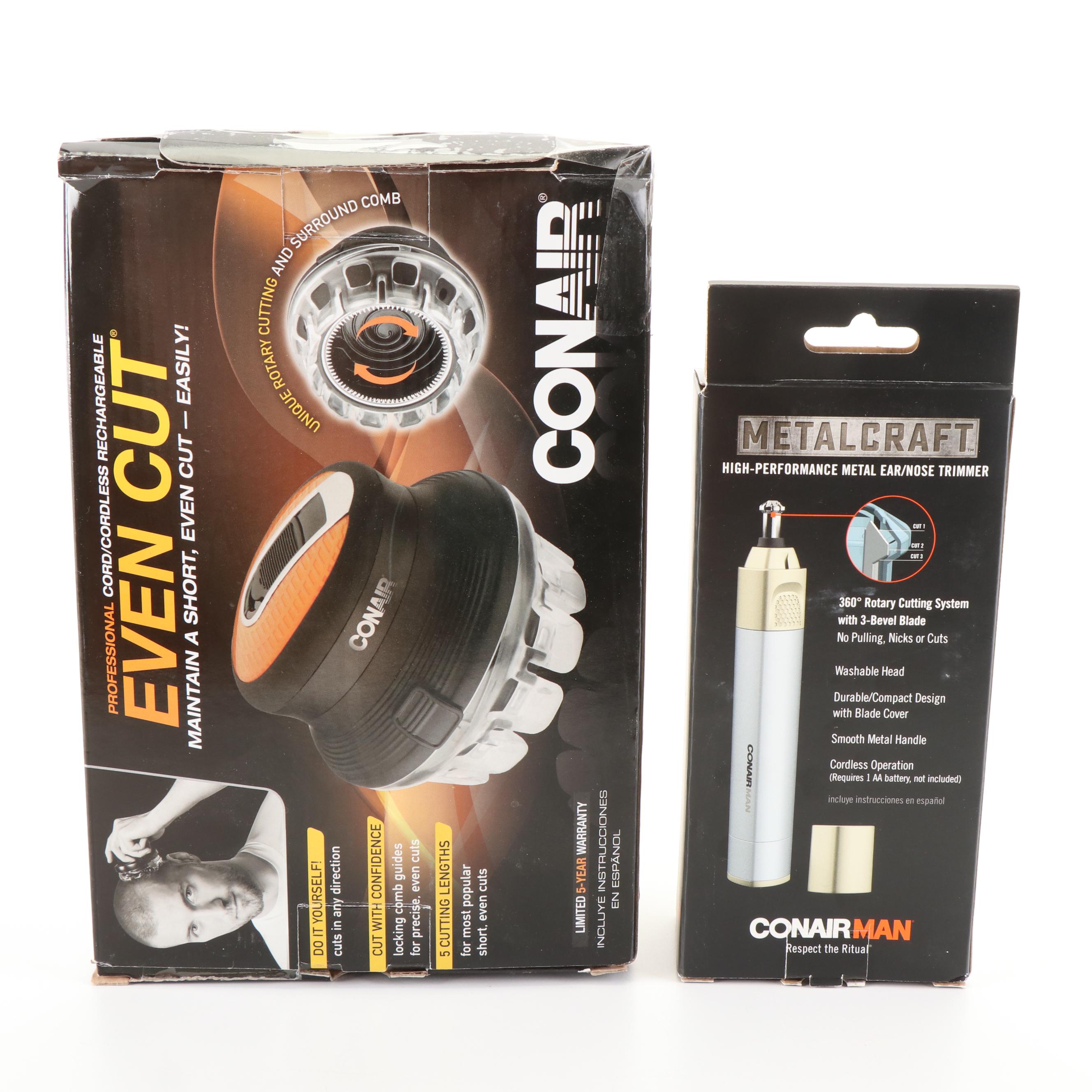 Conair Even Cut Haricut Kit with Conair Man Ear/Nose Trimmer