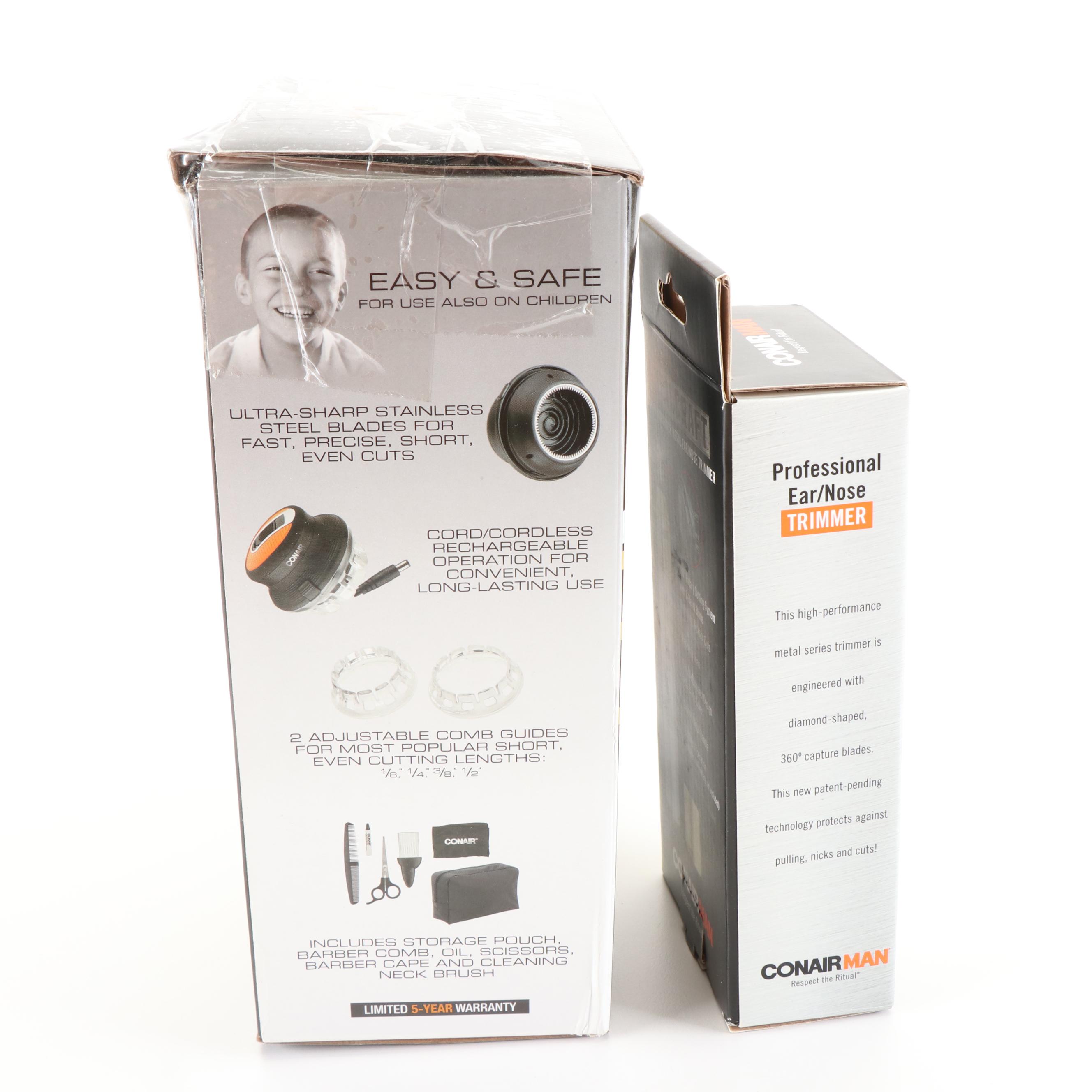 Conair Even Cut Haricut Kit with Conair Man Ear/Nose Trimmer