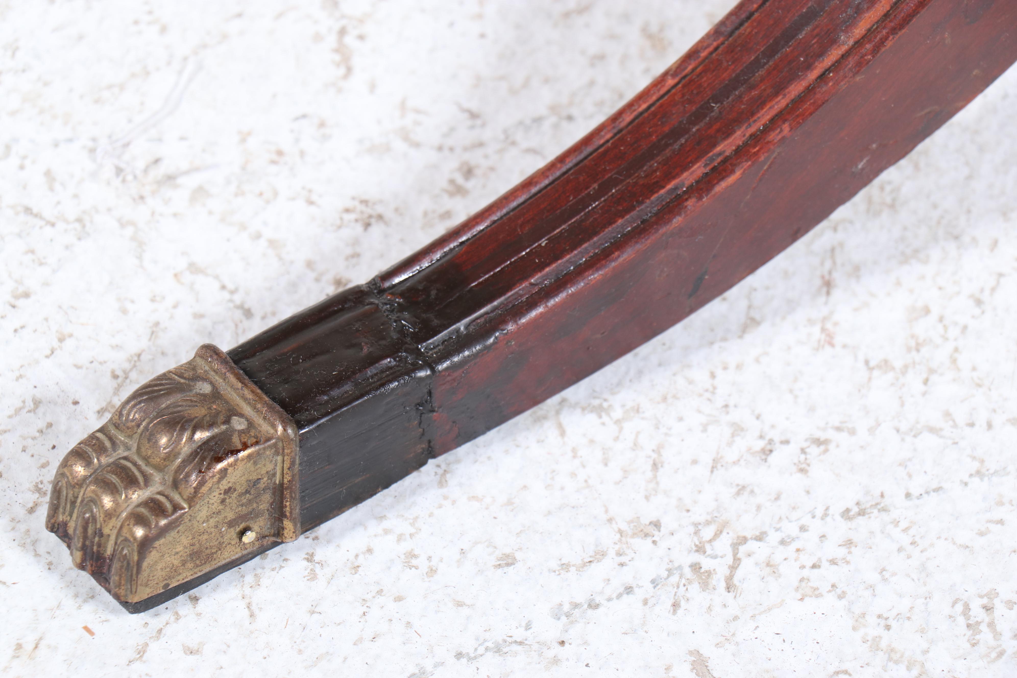 Duncan Phyfe Style Mahogany Drum Table, Mid to Late 20th Century