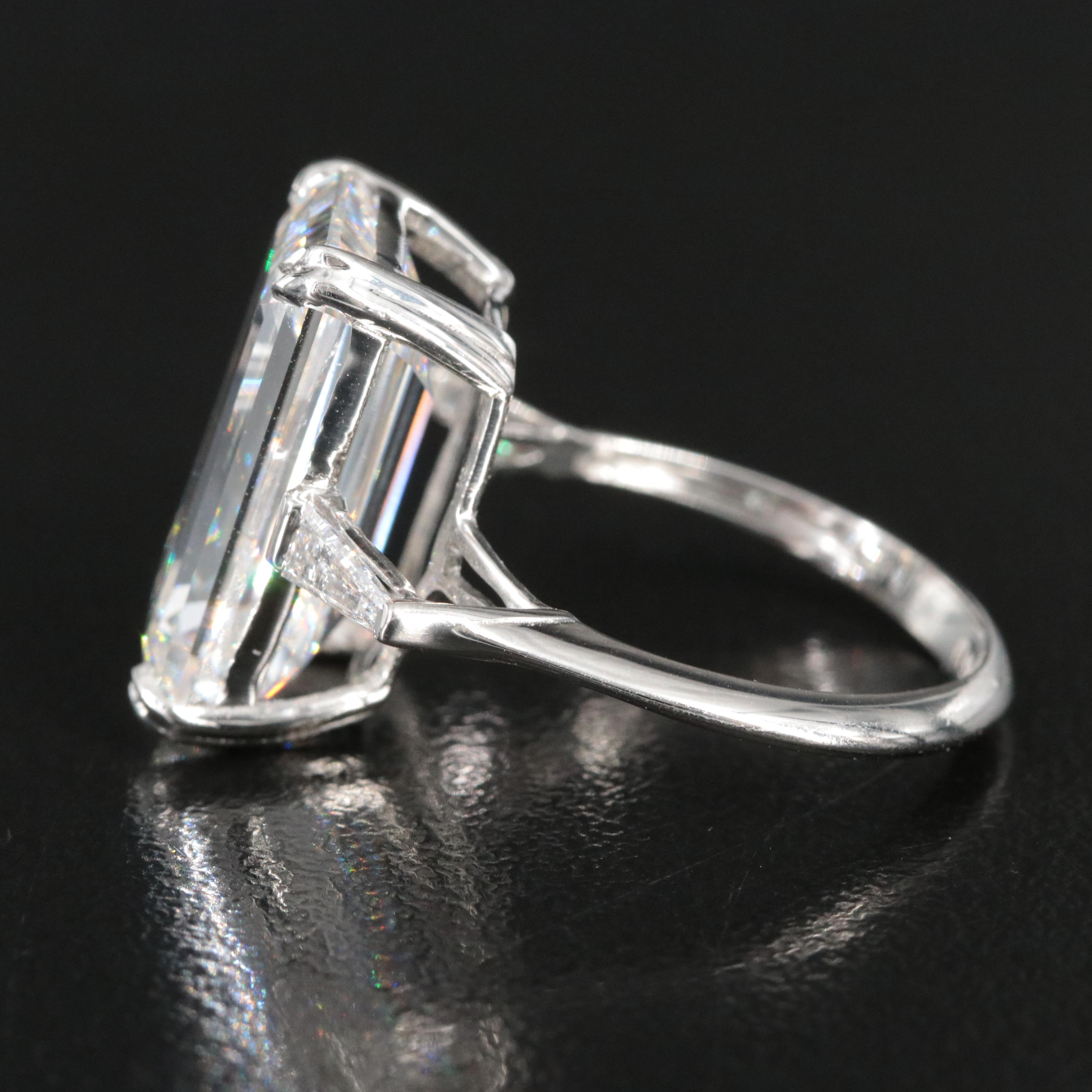 Platinum 10.31 CTW Lab Grown Diamond Ring with IGI Report