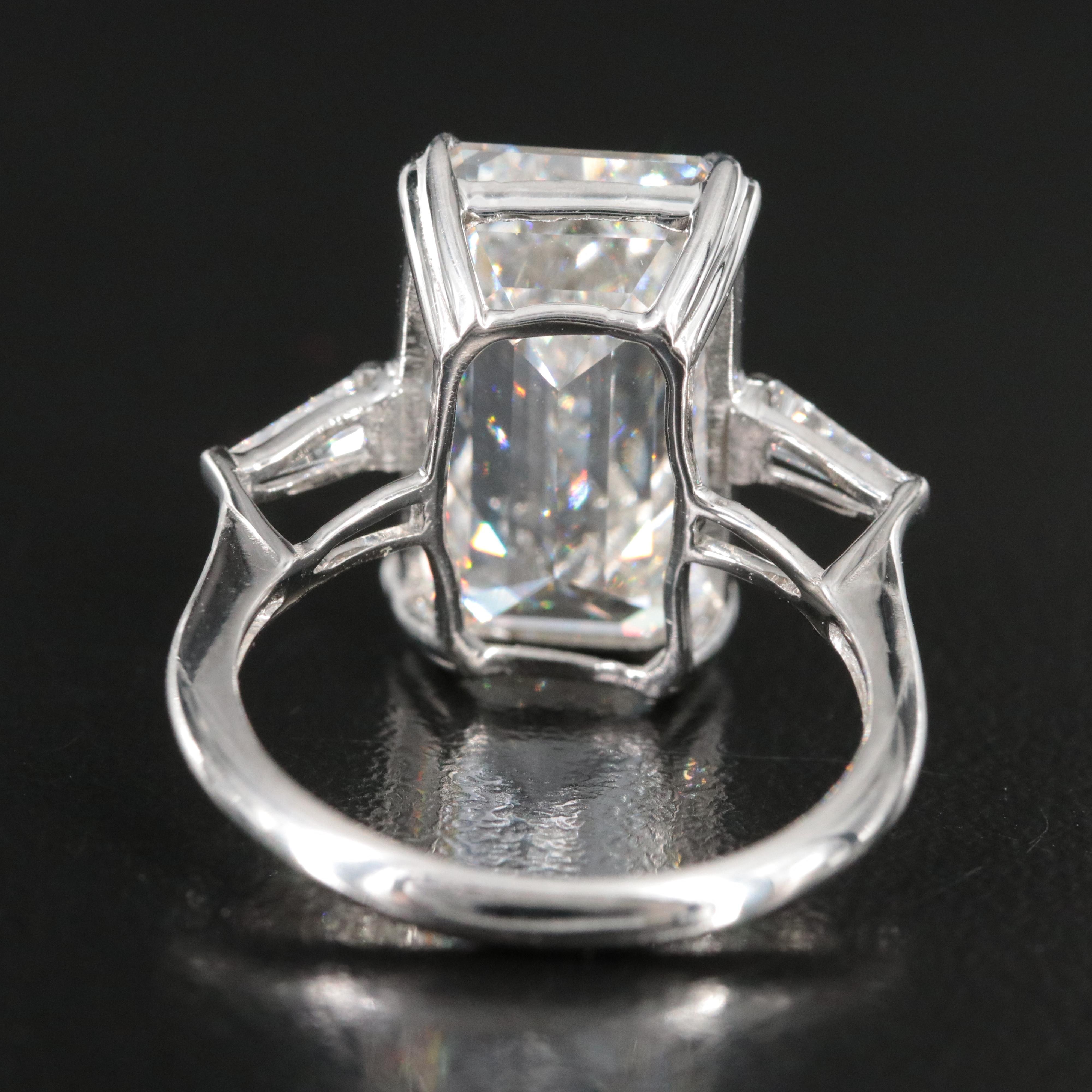 Platinum 10.31 CTW Lab Grown Diamond Ring with IGI Report