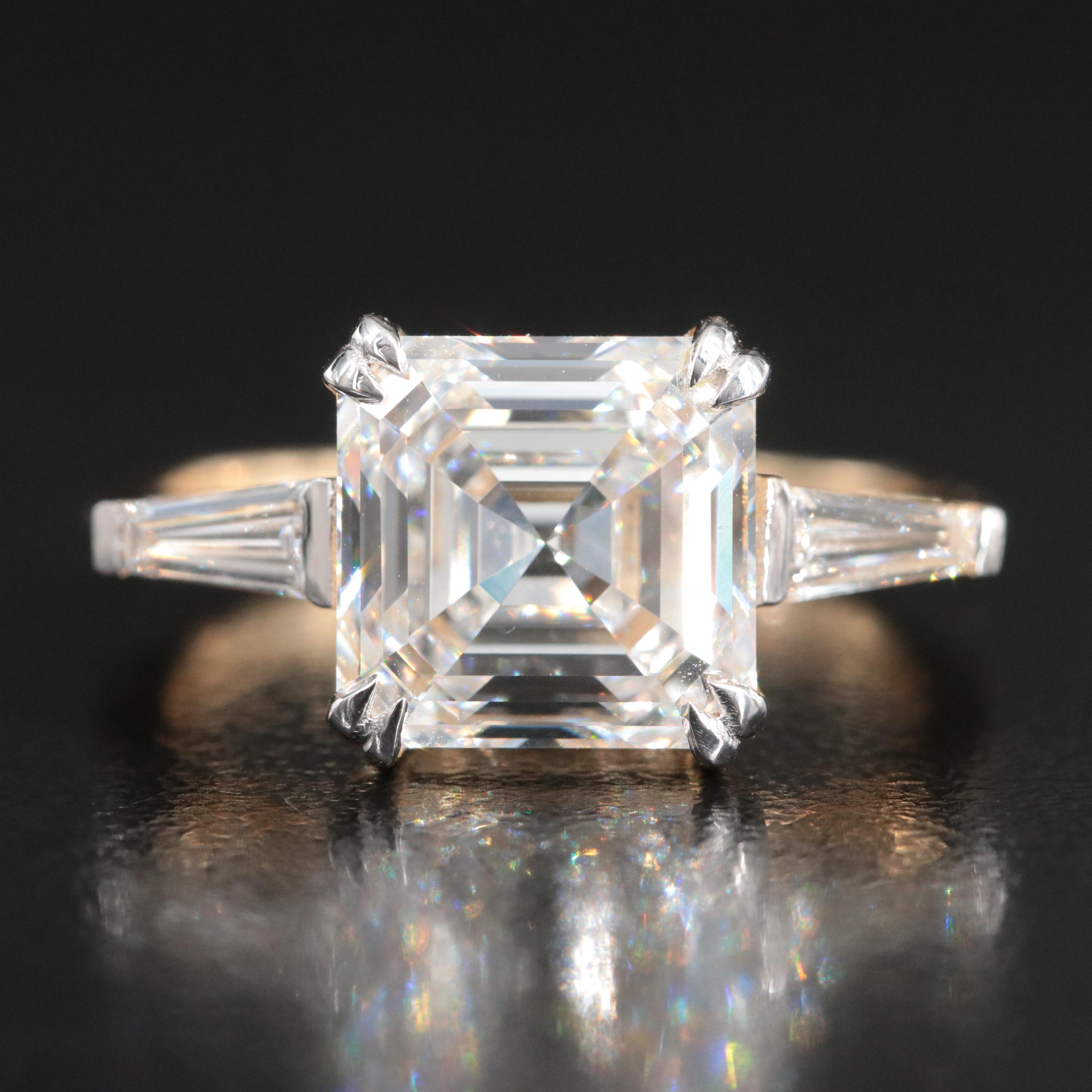 14K 4.49 CTW Lab Grown Diamond Ring with IGI Report