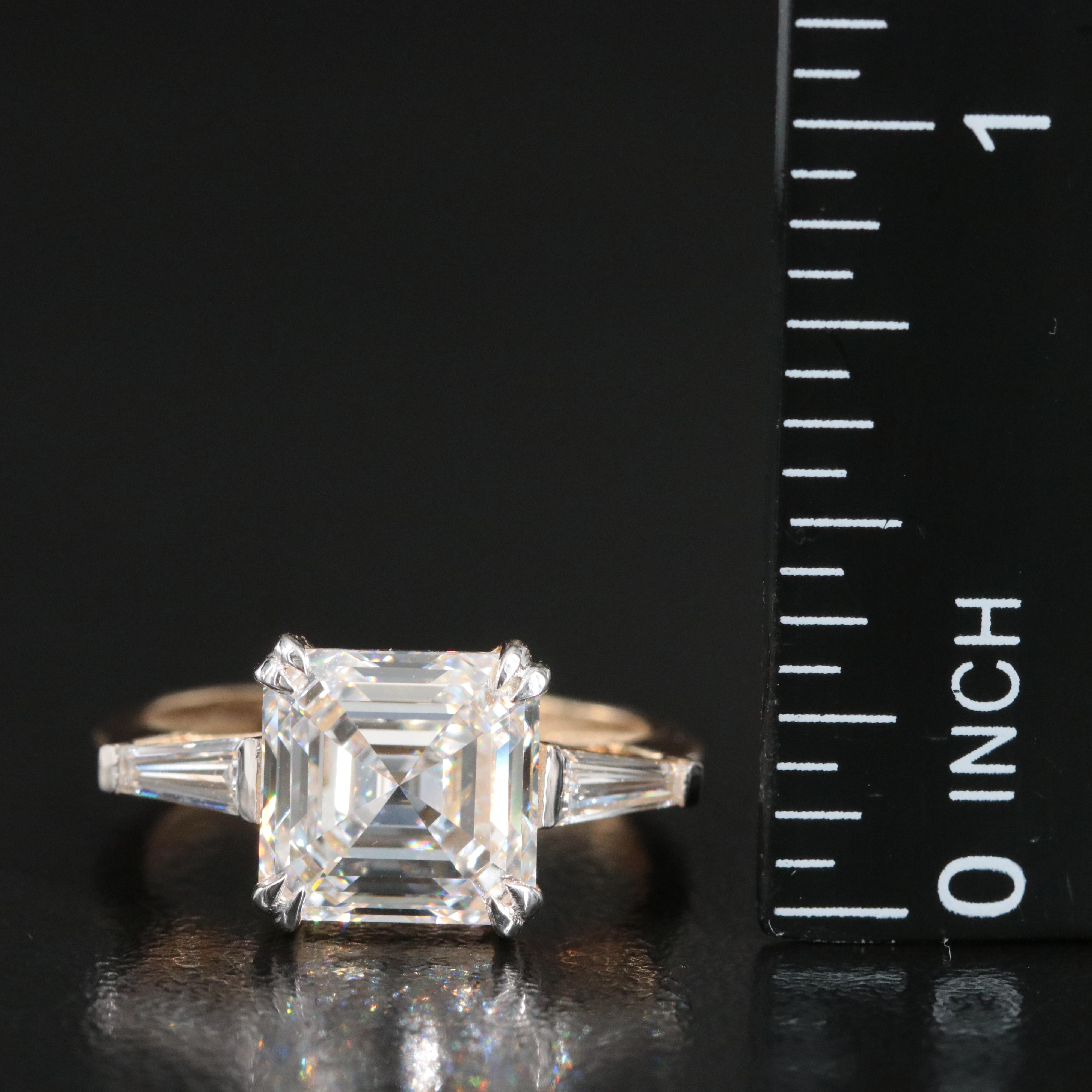 14K 4.49 CTW Lab Grown Diamond Ring with IGI Report