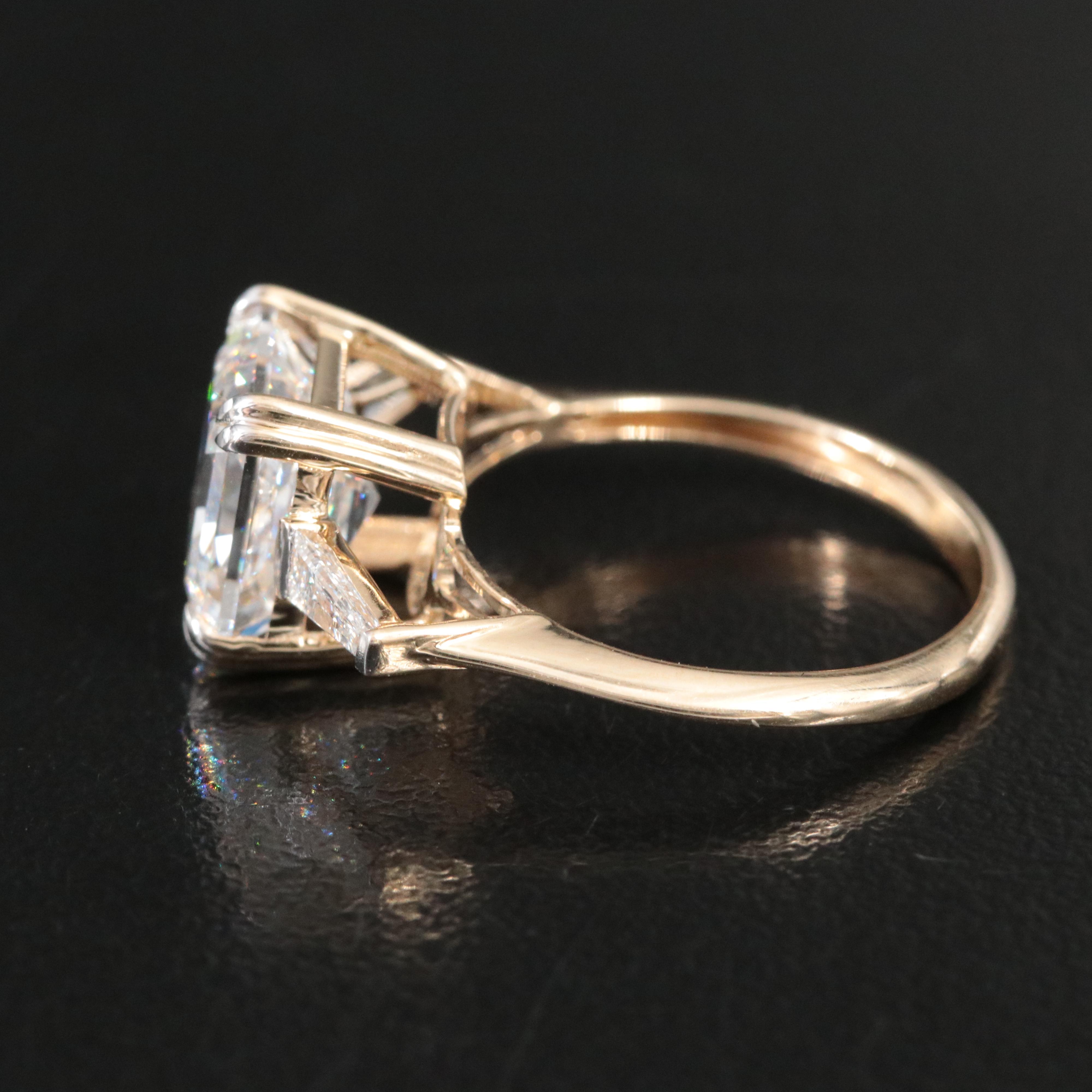 14K 4.49 CTW Lab Grown Diamond Ring with IGI Report