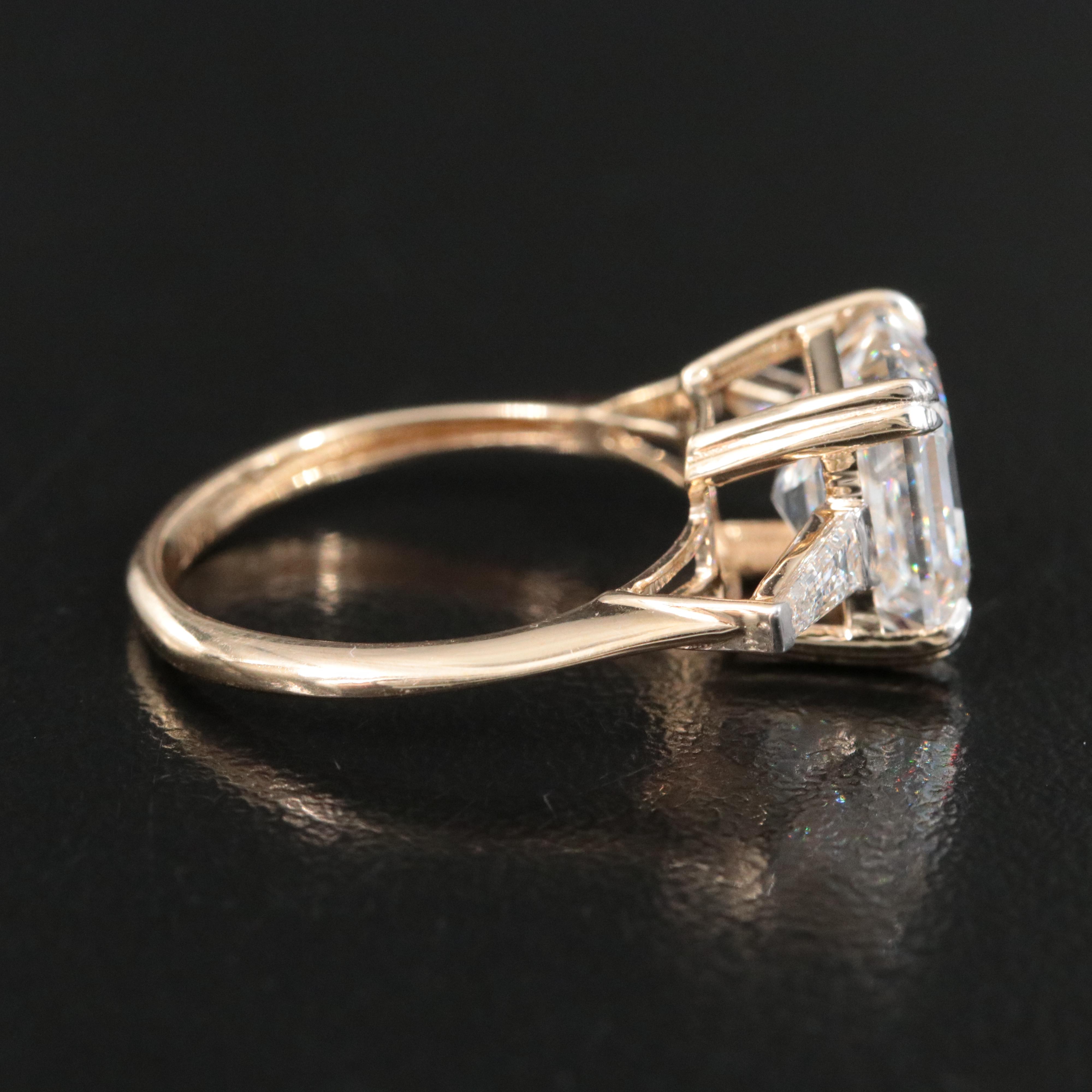 14K 4.49 CTW Lab Grown Diamond Ring with IGI Report