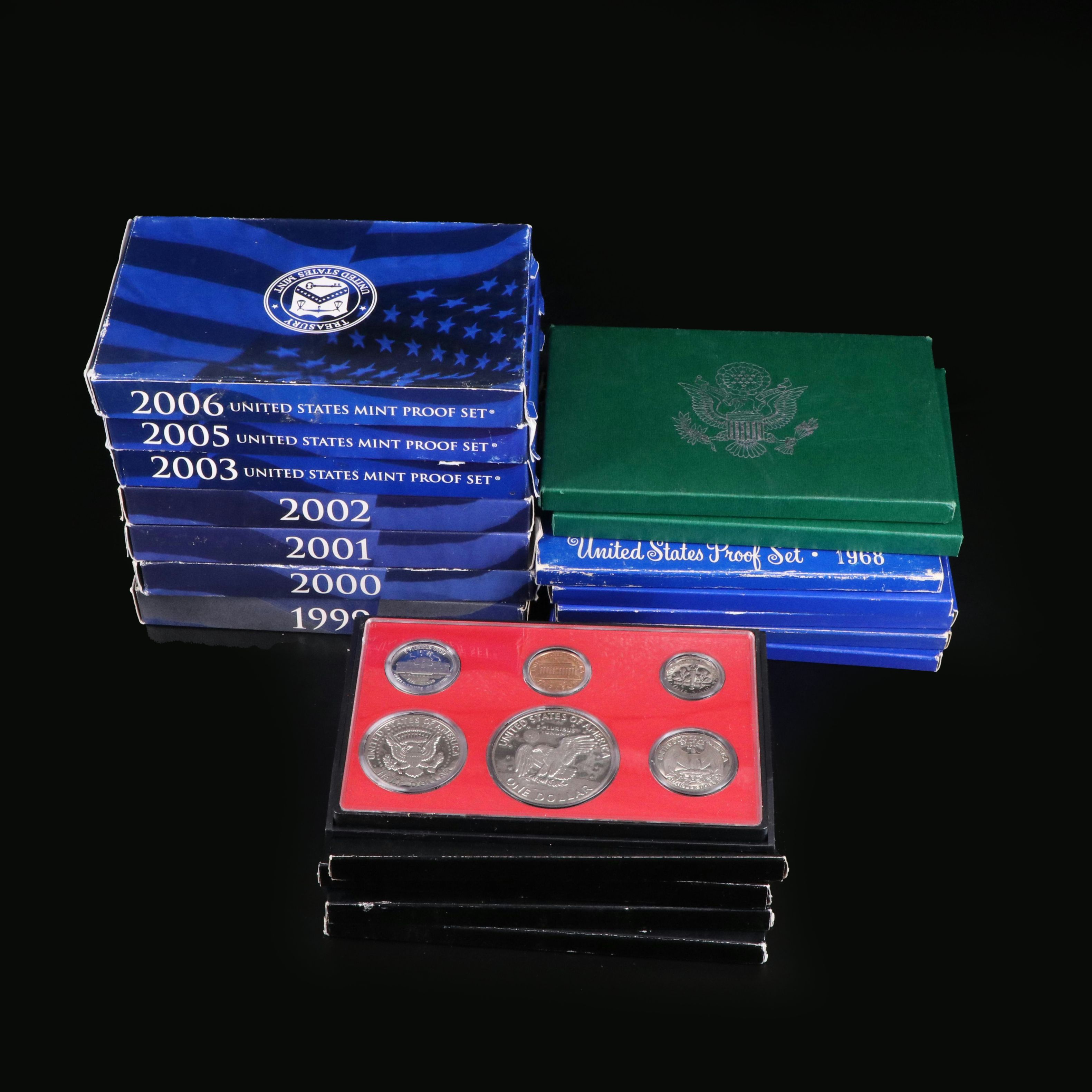 Nineteen Different U.S. Proof Sets