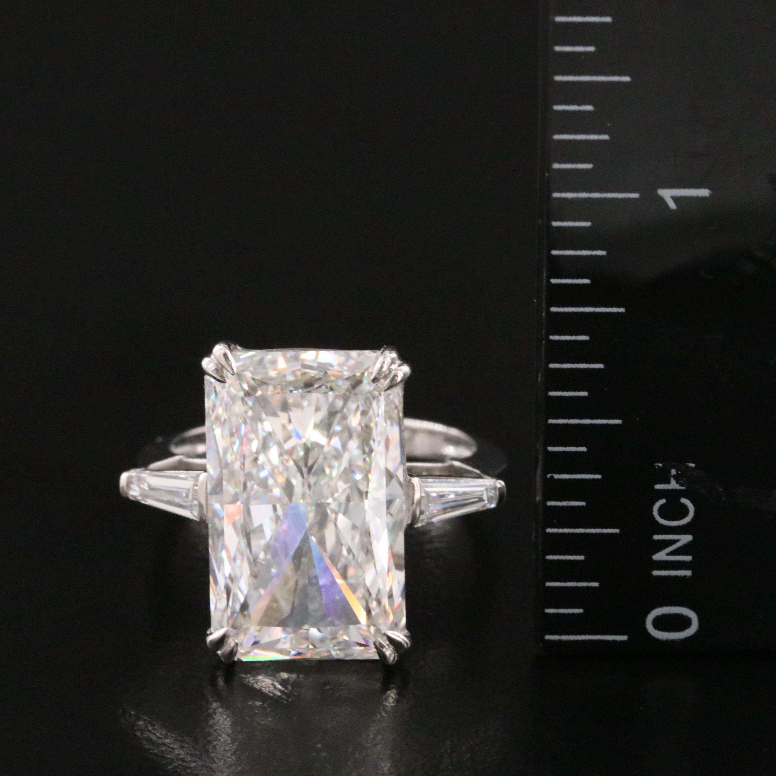 Platinum 10.52 CTW Lab Grown Diamond Ring with IGI Report