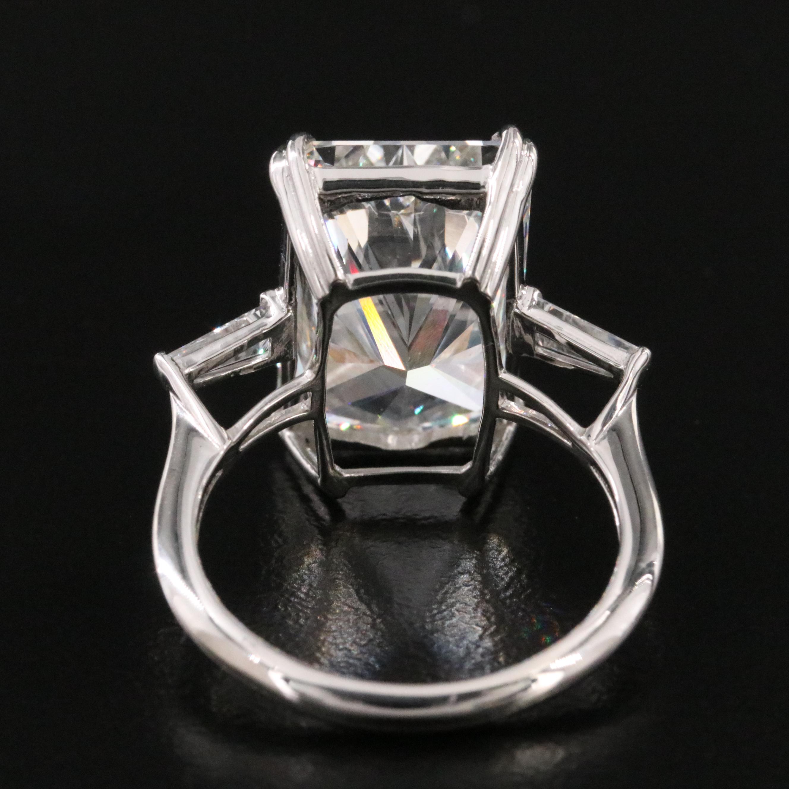 Platinum 10.52 CTW Lab Grown Diamond Ring with IGI Report
