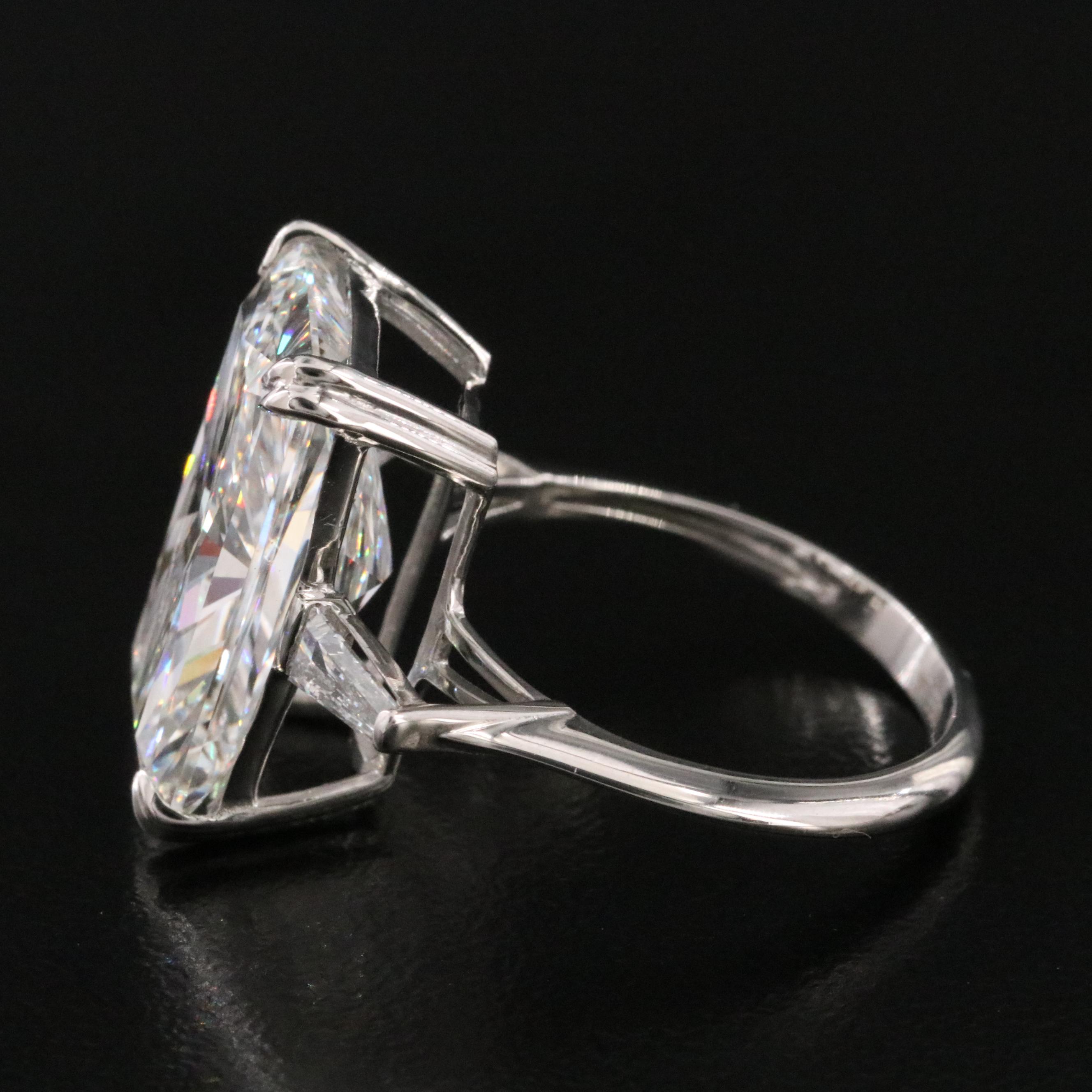 Platinum 10.52 CTW Lab Grown Diamond Ring with IGI Report