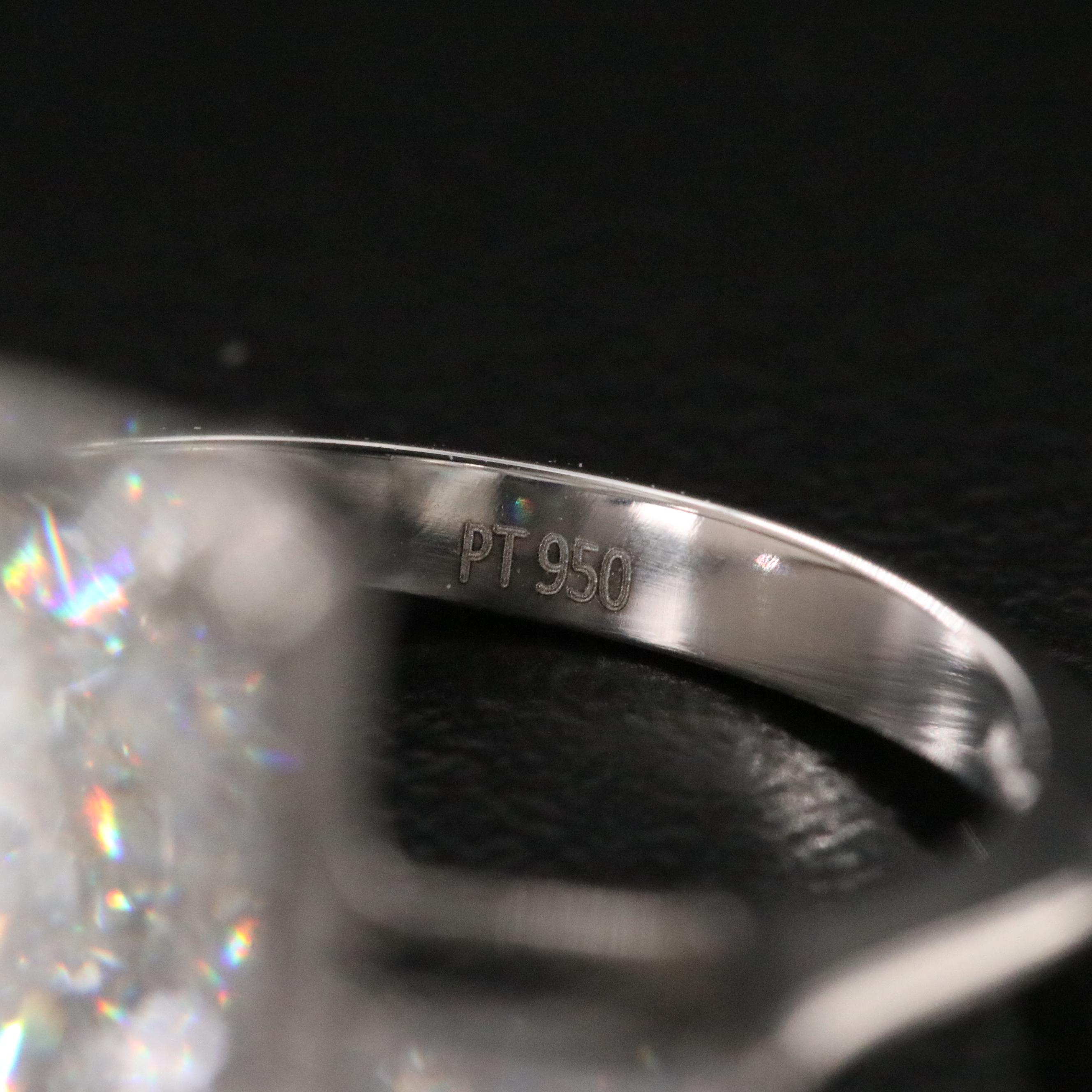 Platinum 10.52 CTW Lab Grown Diamond Ring with IGI Report