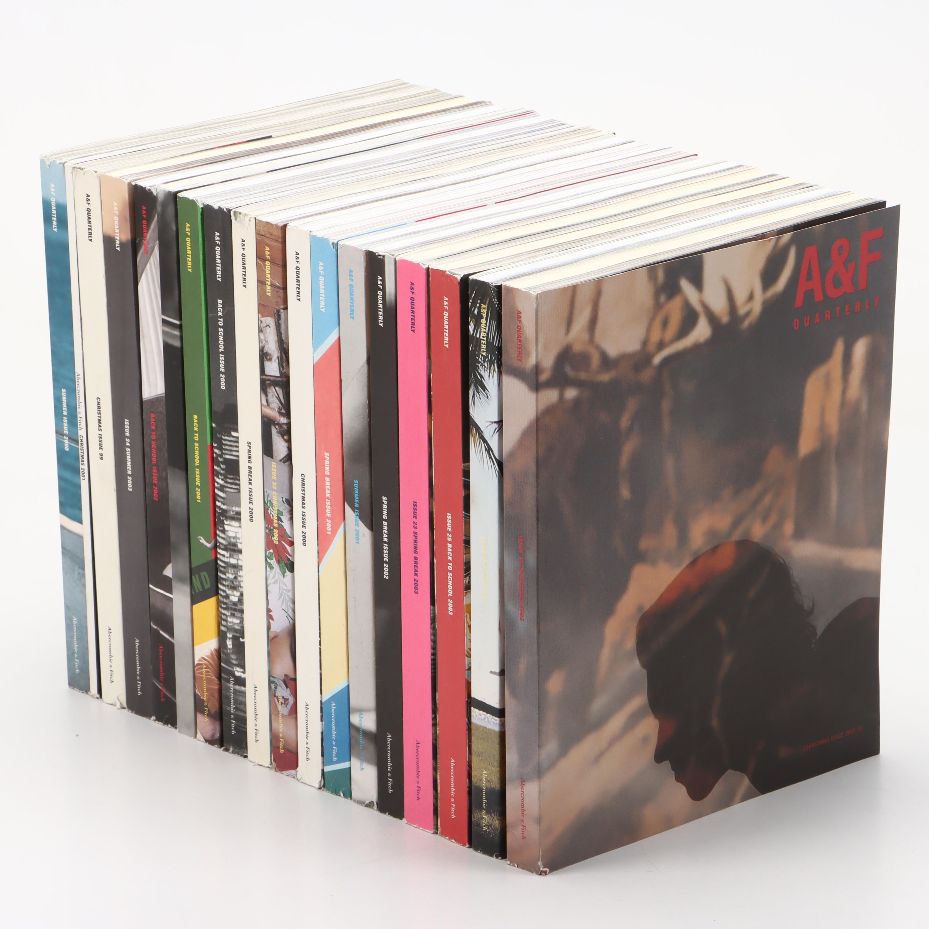 "A&F Quarterly" Magazine Issues with Newspaper Clipping, 1999–2003