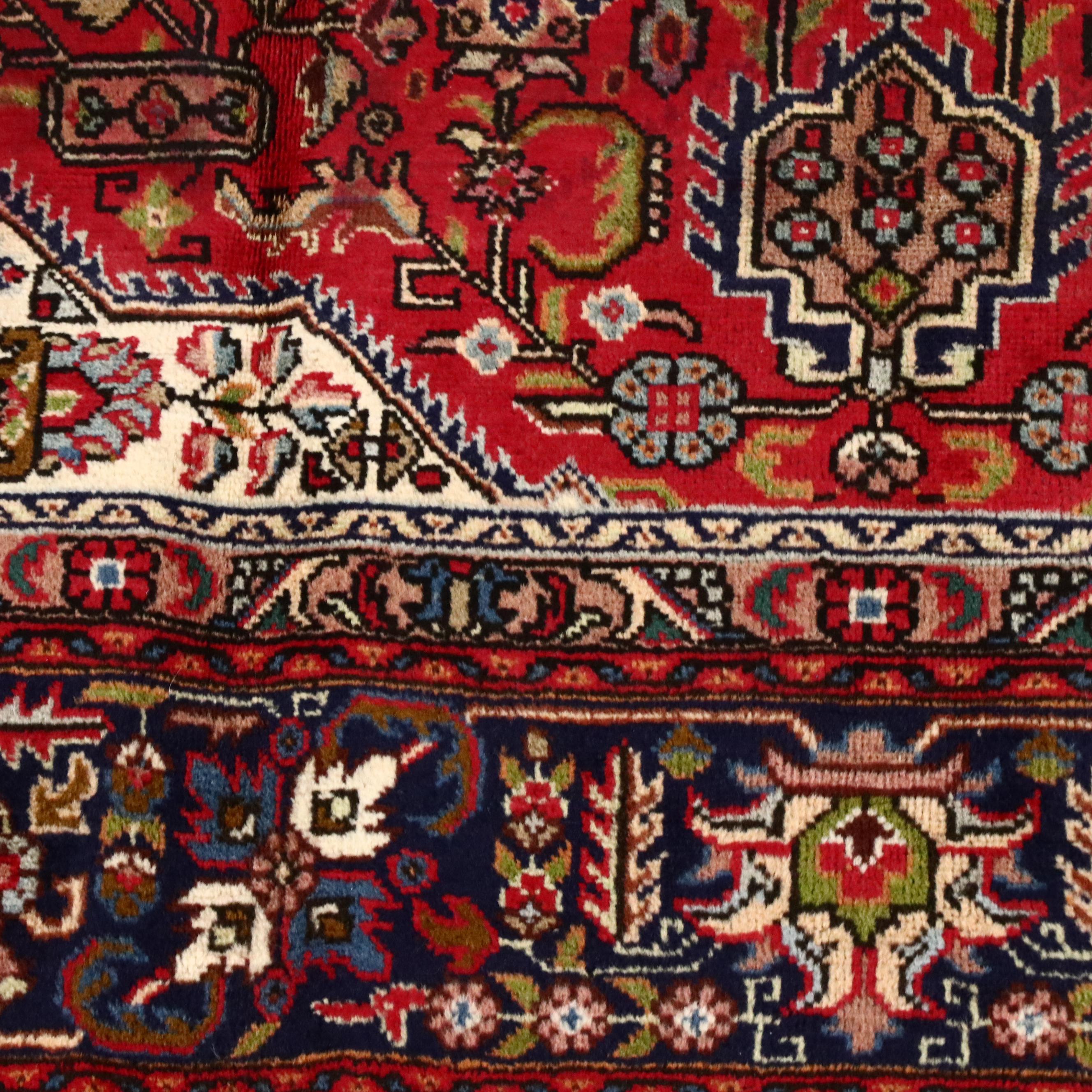 8' x 10'9 Hand-Knotted Indo-Persian Tabriz Area Rug