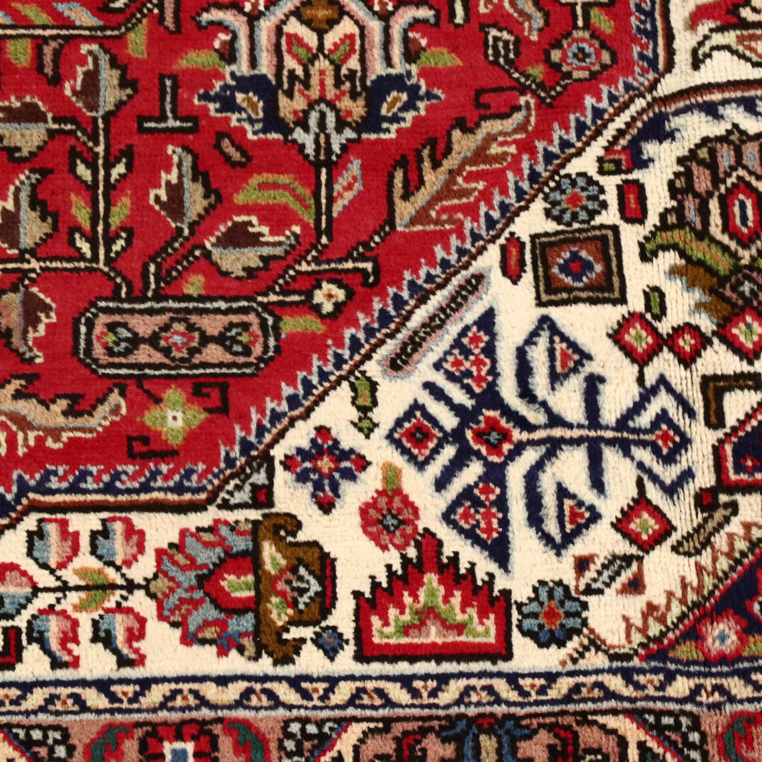 8' x 10'9 Hand-Knotted Indo-Persian Tabriz Area Rug