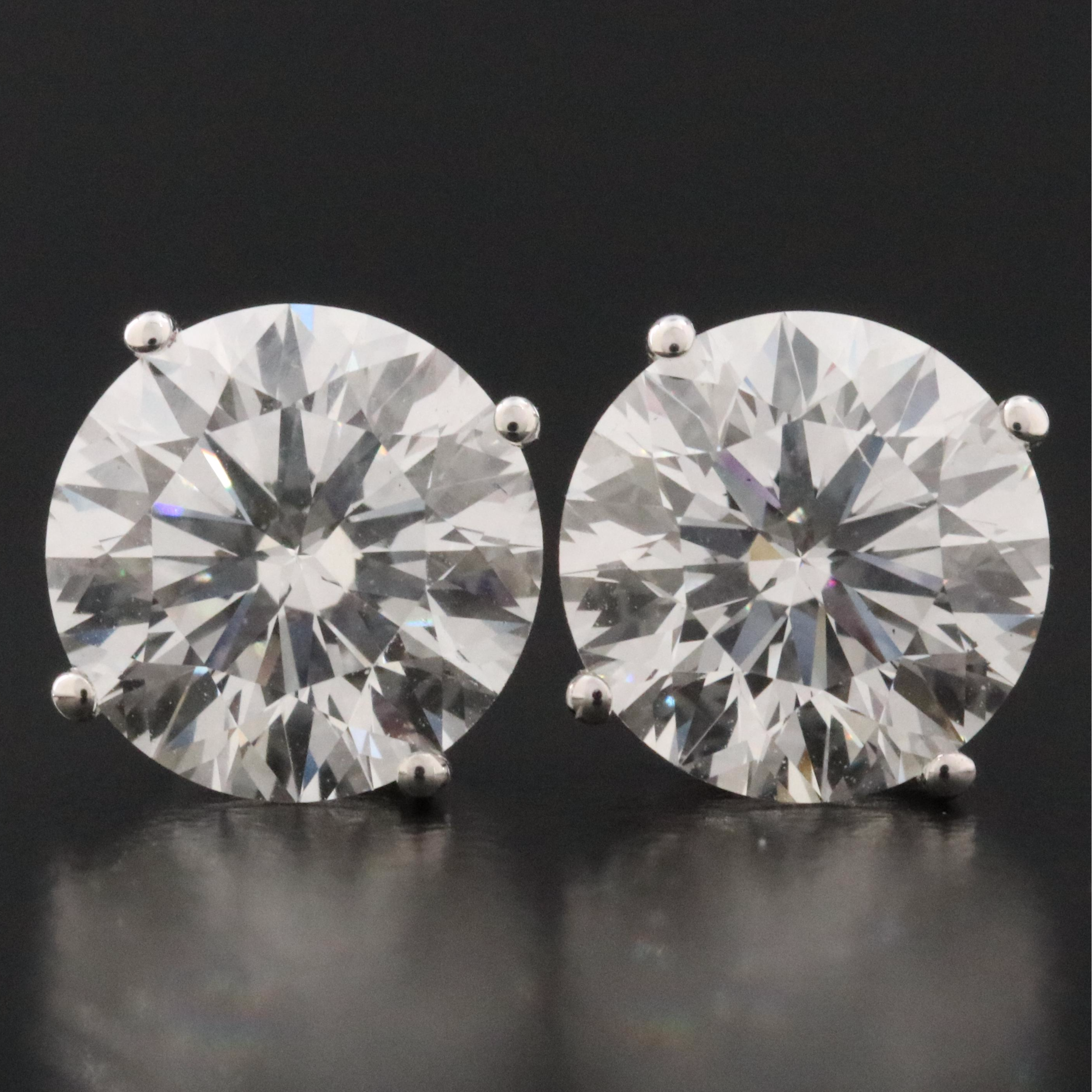 14K 4.08 CTW Lab Grown Diamond Solitaire Earrings
