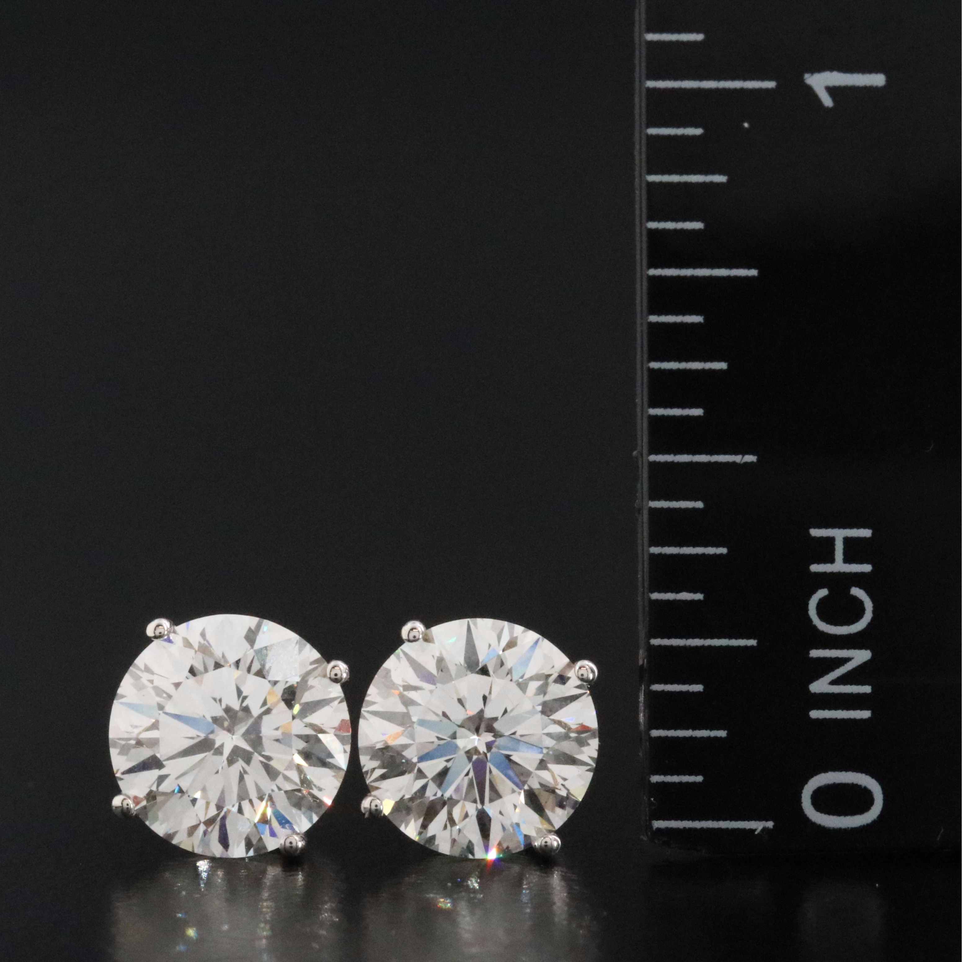 14K 4.08 CTW Lab Grown Diamond Solitaire Earrings