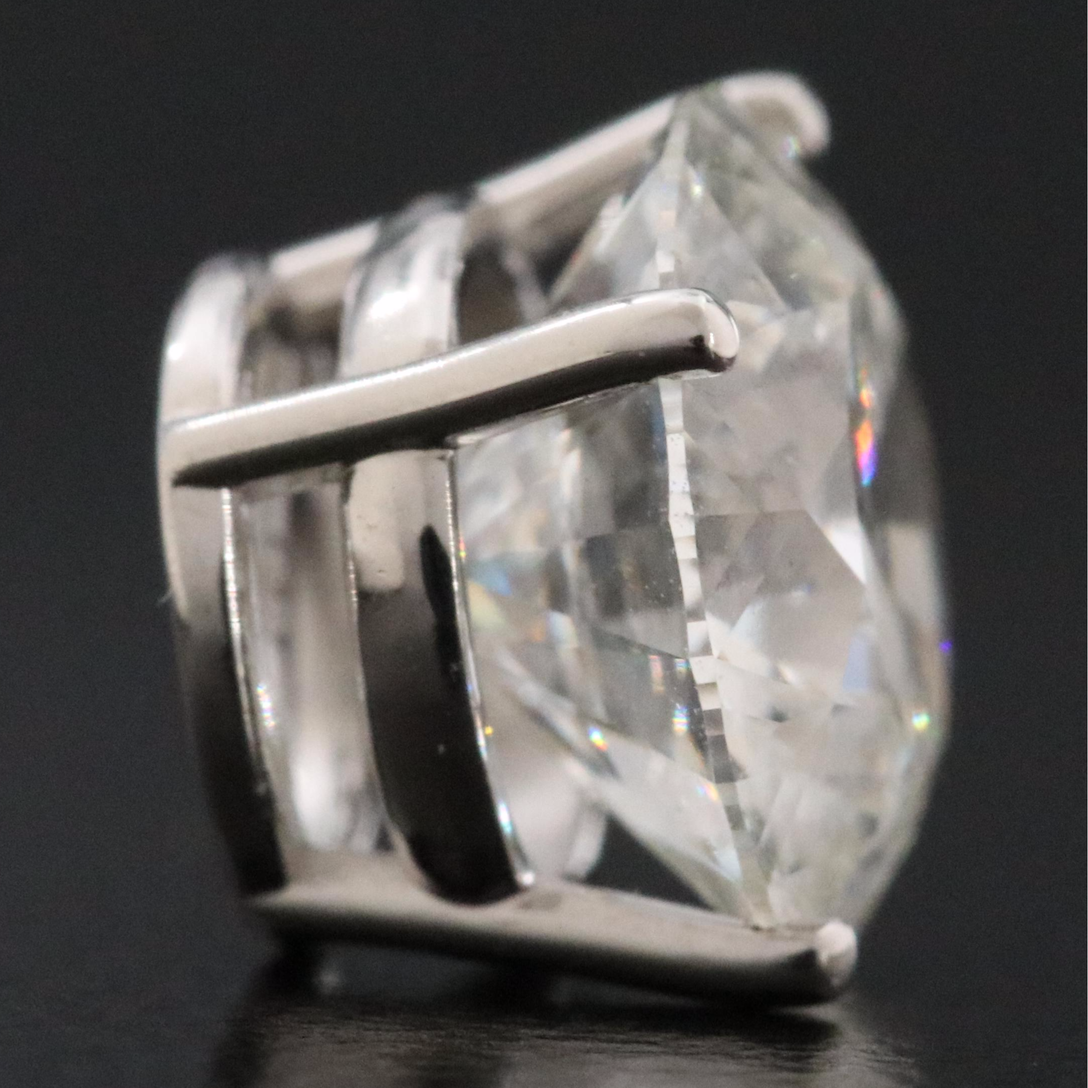 14K 4.08 CTW Lab Grown Diamond Solitaire Earrings