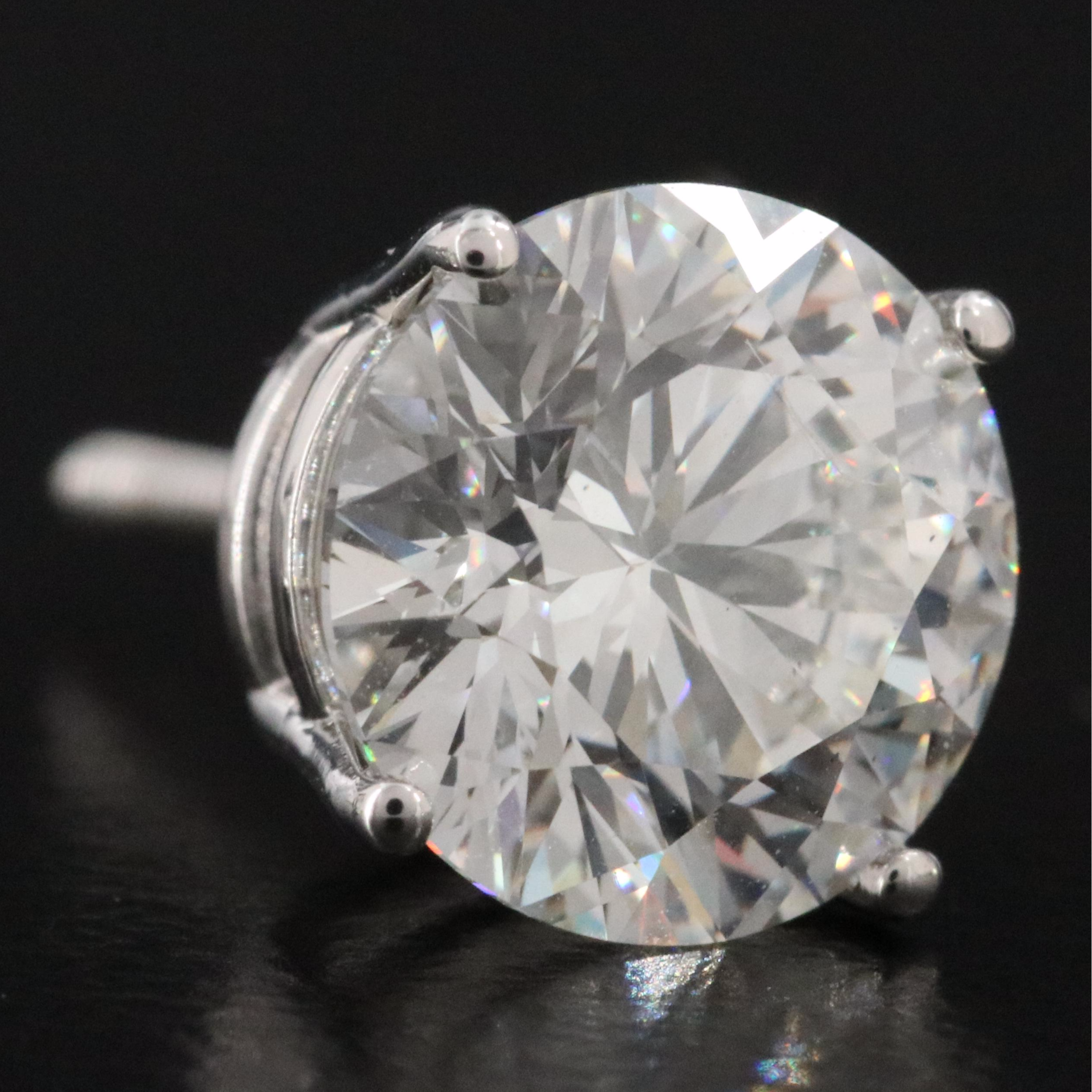 14K 4.08 CTW Lab Grown Diamond Solitaire Earrings