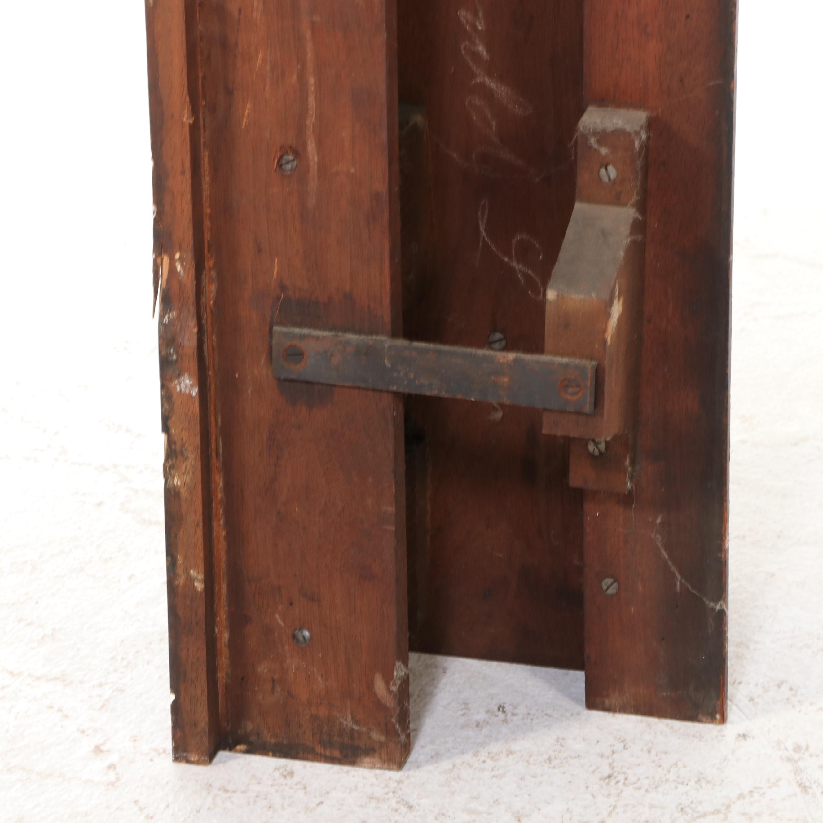 Victorian Carved Mahogany Fireplace Mantel with Mirror, 19th Century