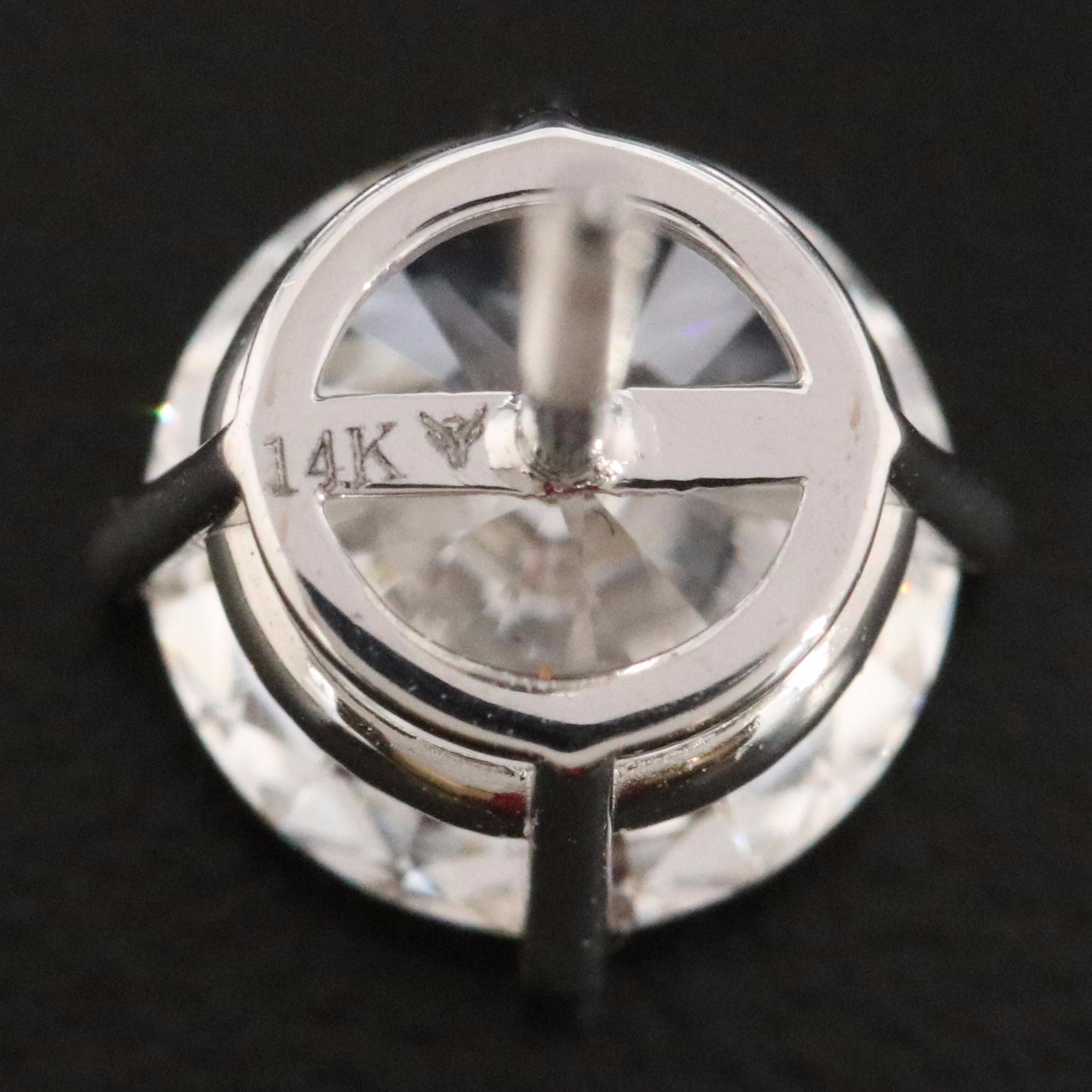 14K 4.08 CTW Lab Grown Diamond Solitaire Earrings